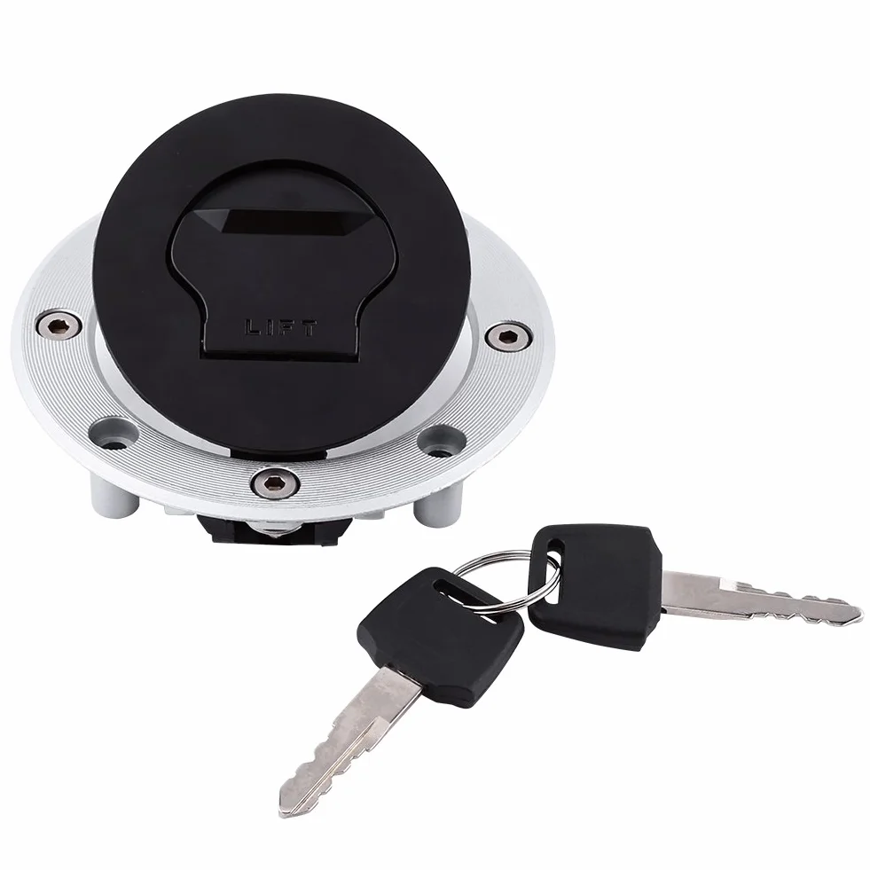 Tapas del tanque de combustible, Tapón del tanque de combustible de aluminio con 2 llaves para GSX, GSXR, Ka-tana