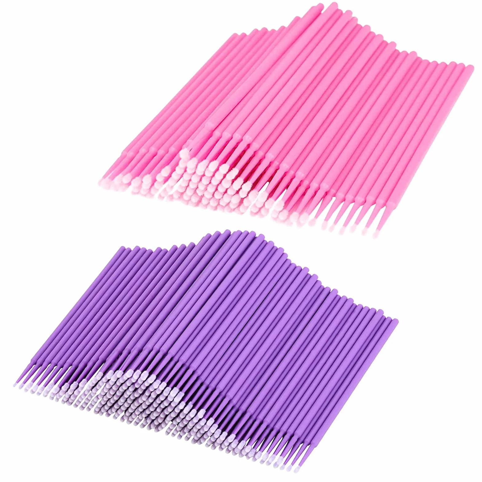 200PCS Microcepillos Aplicadores Desechables para Extracción de Pestañas, Maquillaje, Nail Art y Limpieza