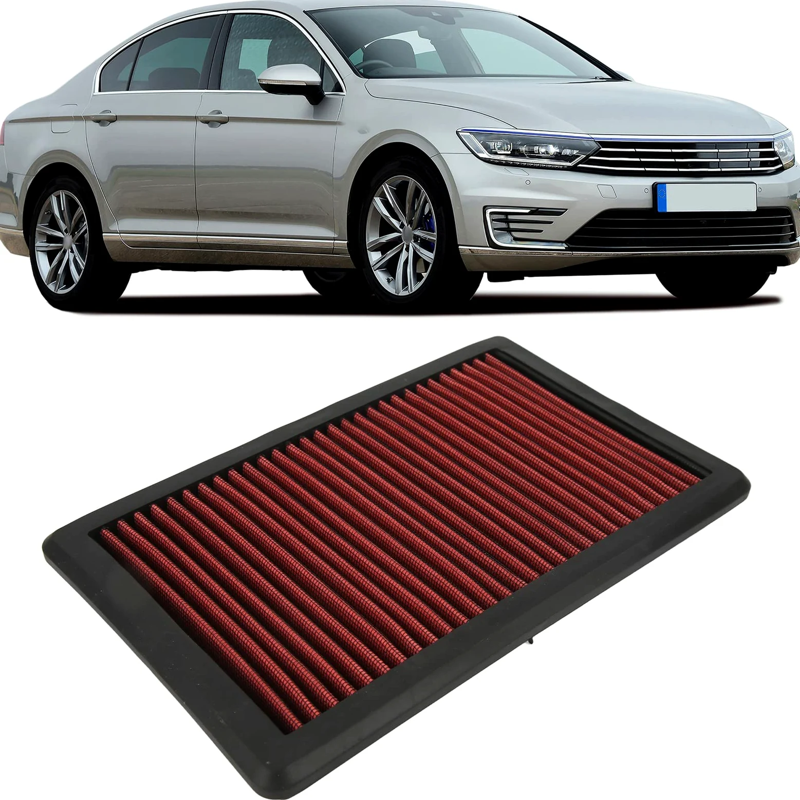 Filtro de Aire de Motor de Coche 33 3111 Reemplazo de Filtro de Aire de Motor de Potencia Fuerte para Seat Ateca Leon Tarraco Filtro de Aire de Repuesto Filtro de Aire de Motor
