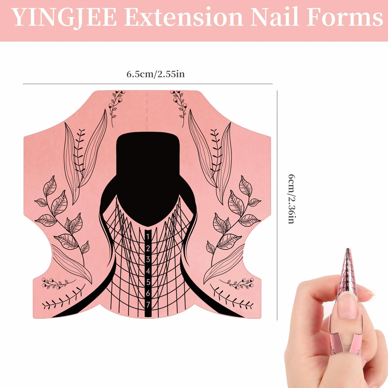Bandeja de papel de manicura 100 hojas para extensión de uñas
