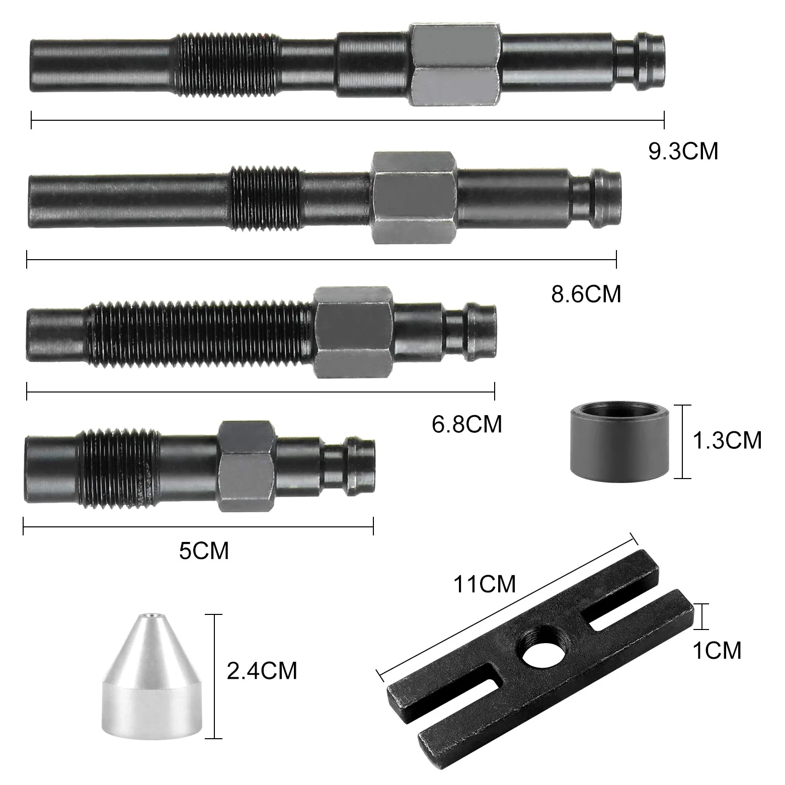 Kit de manómetro de prueba de diagnóstico para comprobador de compresión de motor TDI CDI, medidor de presión de cilindro de motor de 0 a 1000 PSI, para motores diésel de automóviles y tractores.
