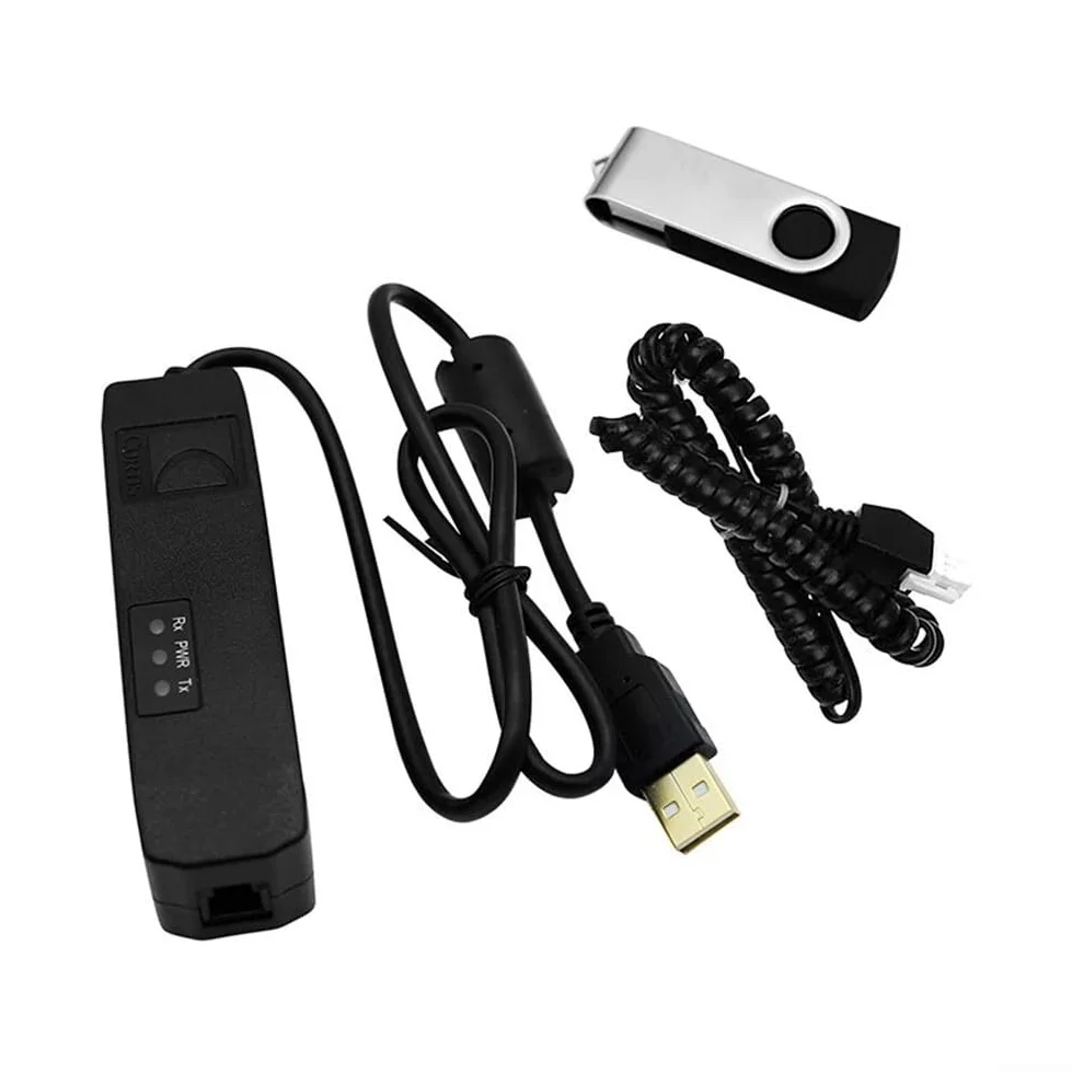 1314-4402 - Programador de PC para controles Curtis con interfaz USB 1309, herramienta de diagnóstico y parámetros para Windows XP/Vista/7/8 para cable USB en ABS Kit