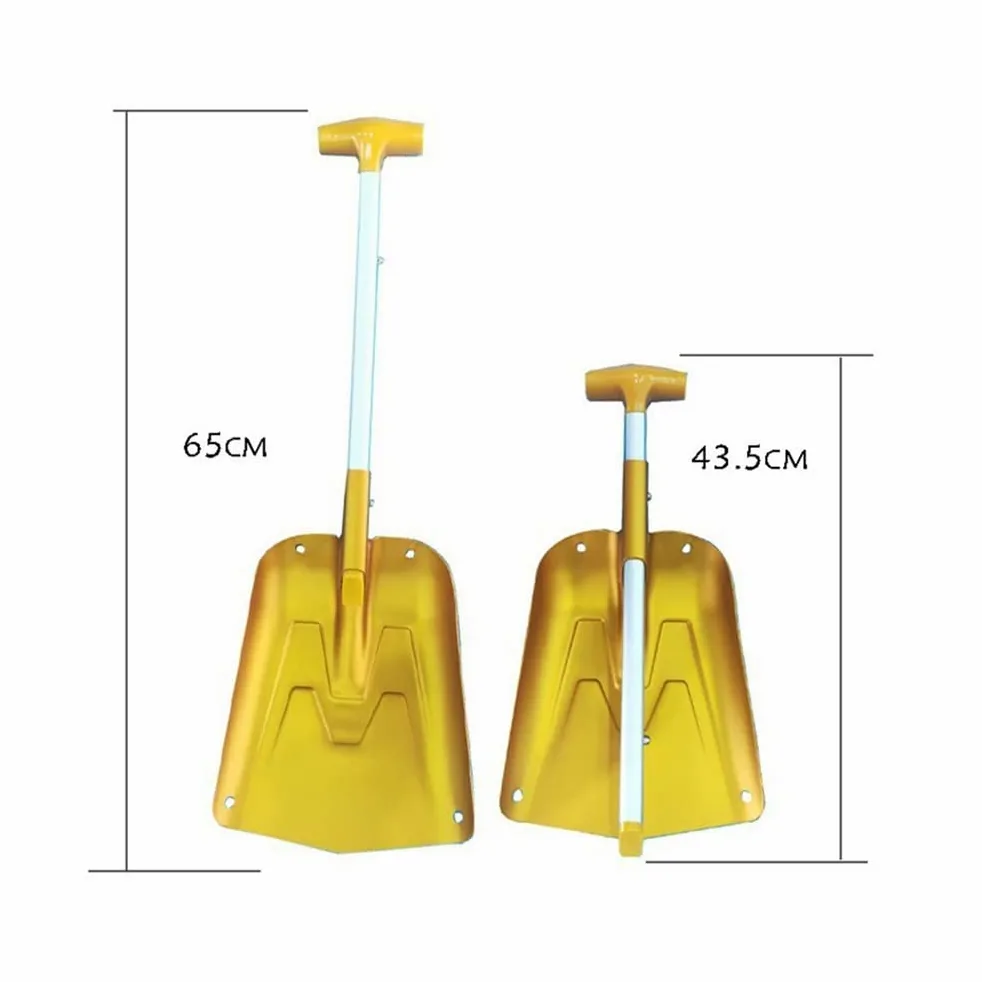 Rascador de hielo para coche Pala De Utilidad Deportiva Aluminio Portátil Para Actividades Al Aire Libre Para Acampar En Coche Pala Nieve Plegable Removedor De Nieve De Invierno Rascadores de hielo pa
