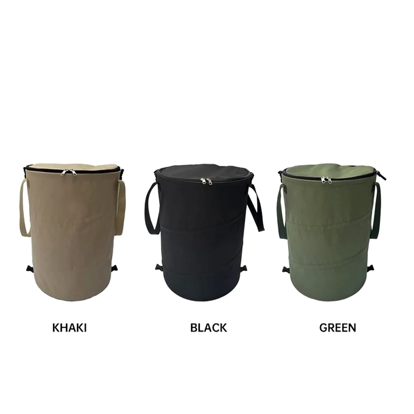 Basurero para Coche Cubo Basura para Acampar Aire Libre Caja Almacenamiento Multifuncional Plegable Bolsa Cesta Ropa Sucia Gran Capacidad Basureros Portátil Coches(Green 3PCS)