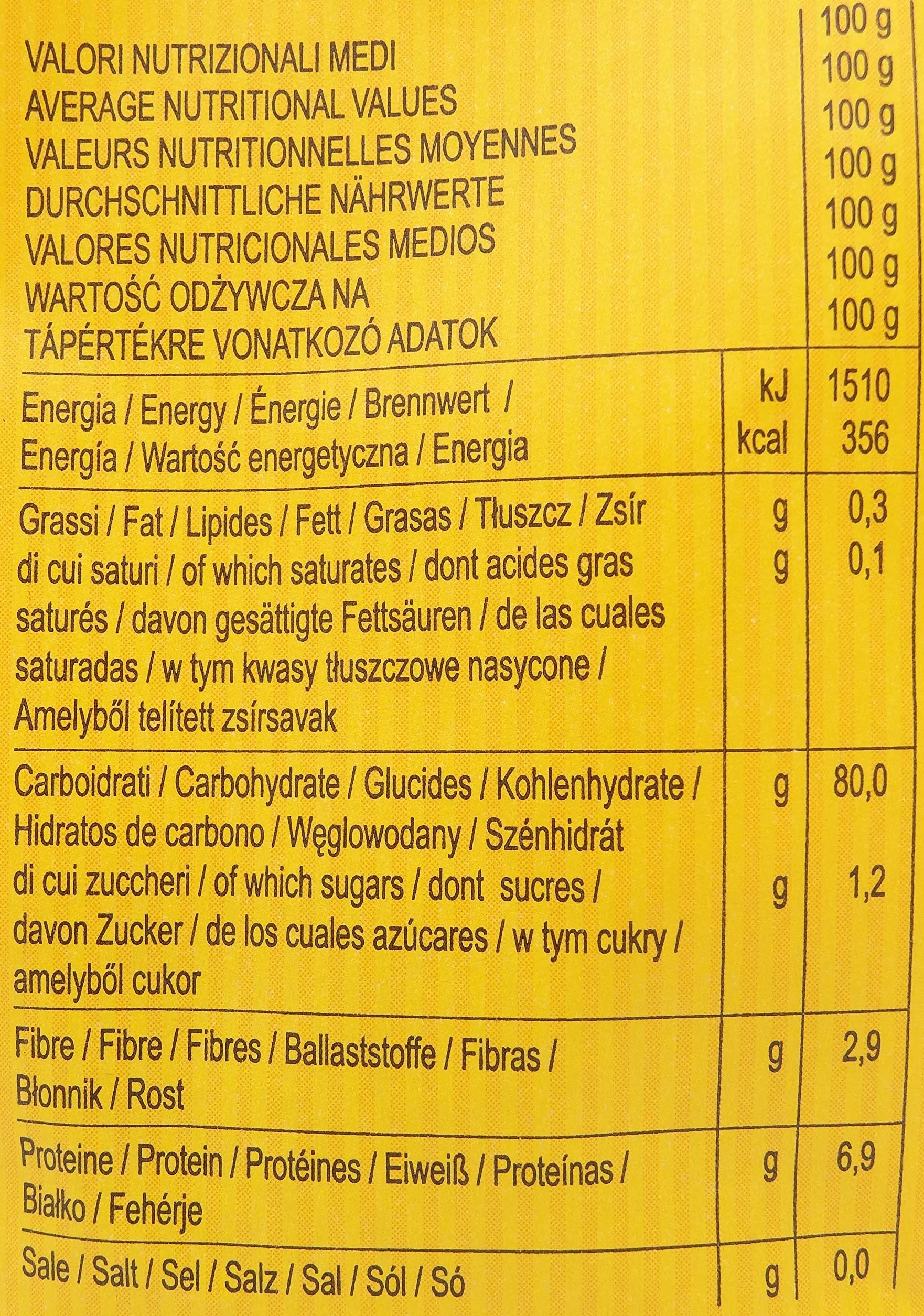 Pasta sin gluten de maíz y arroz, 300 g