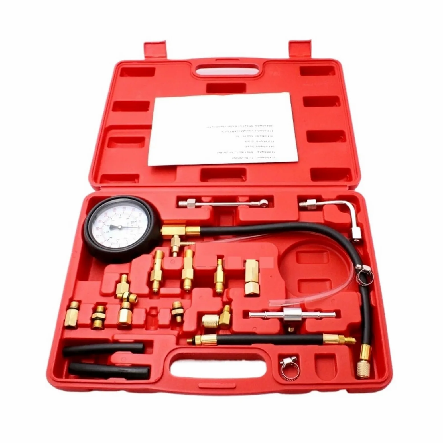 Probador De Inyector Bomba Inyección Combustible 0-140 PSI, Medidor Presión, Herramientas Detección Gasolina Suficientemente Preciso