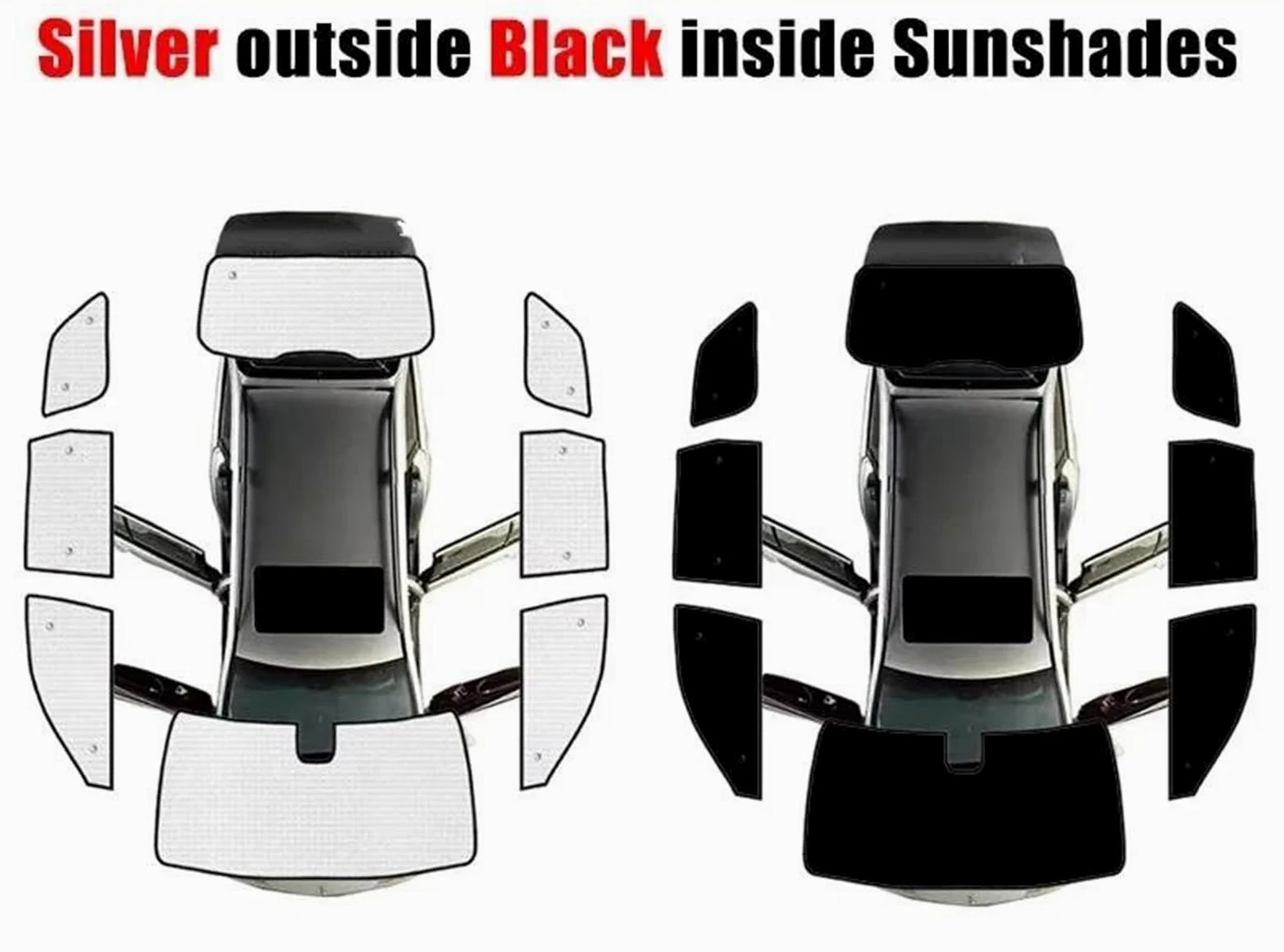 Parasol Coche Lateral Ventana Lateral Para Jeep Para Grand Para Cherokee Para WK2 2014-2021 Parasoles Coche Cubiertas Visera Parabrisas(All Sunshades)