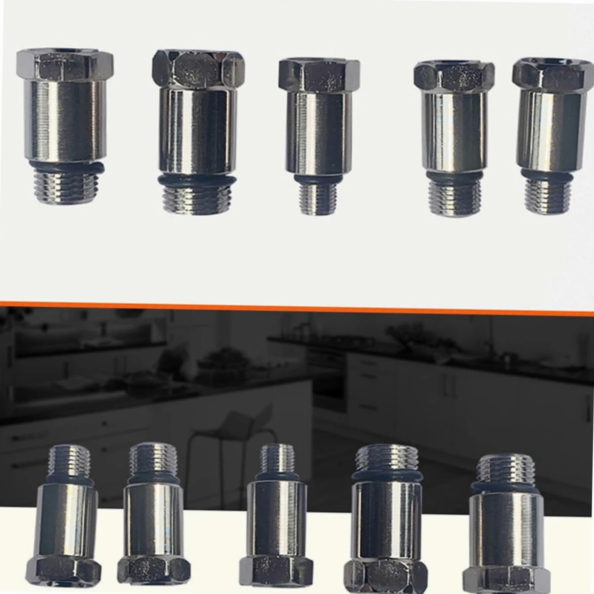 Alipis 1 Juego Kit de Medición de Compresión de Motor para Automóviles Camiones y Motocicletas Manómetro de Presión Dual Bar Psi para de Motores de Gasoline