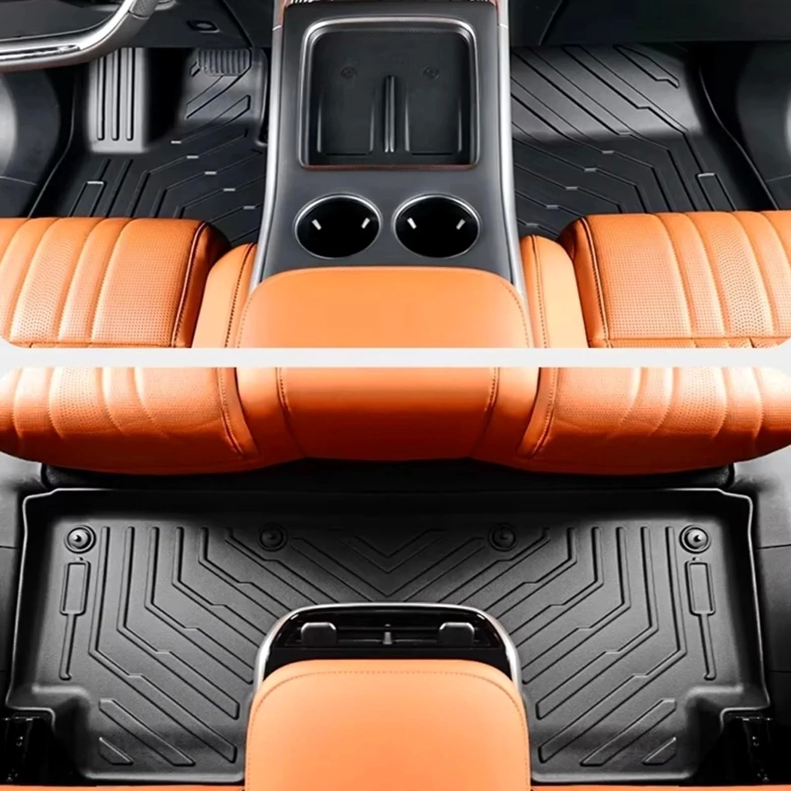 Alfombrillas para CHANGAN para DEEPAL S05 2025 2026 TPE Alfombrillas Suelo Revestimiento Carga Revestimientos Todo Tipo Clima Alfombrilla Maletero Respaldo Bota Esterillas(3PCS Floor Mats)