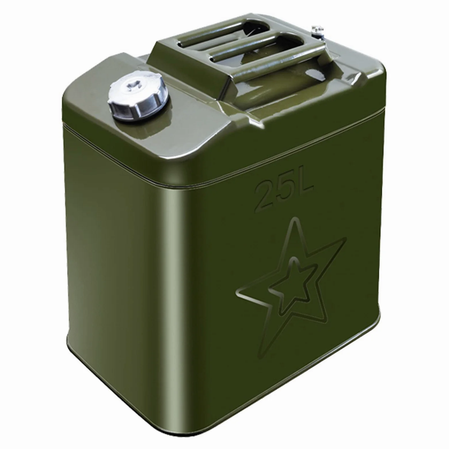 Bidón de Gasolina bidón metálico 20-40 litros Garrafa Gasolina Verde Oliva, bidón de Repuesto con Pico Flexible para Recipientes para Gasolina y diésel Aceite,con aprobación de la Onu