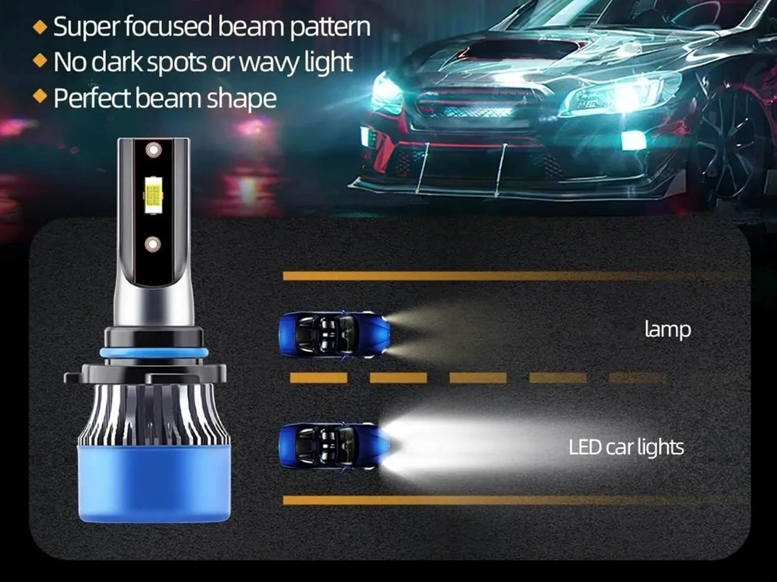 Genérico Faro antiniebla Faros Delanteros Led Coche HB3 9005 HB4 9006 H11 Canbus Bombillas LED Luces Antiniebla Para Toyota Para Corolla 2005-2013 faros trabajo led