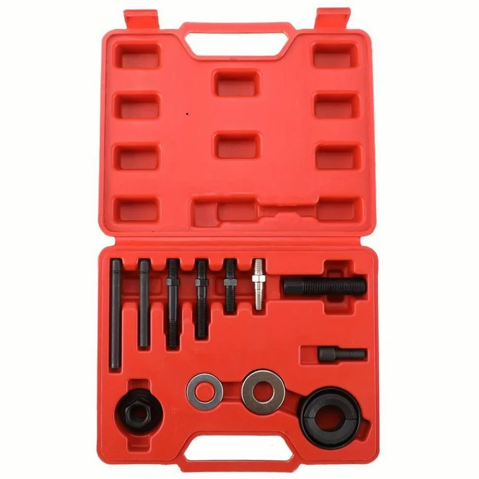 Kit de instalación de Extractor de polea de dirección asistida para Bomba de Agua, removedor de instalación de poleas de Bomba de vacío en la mayoría de los Motores
