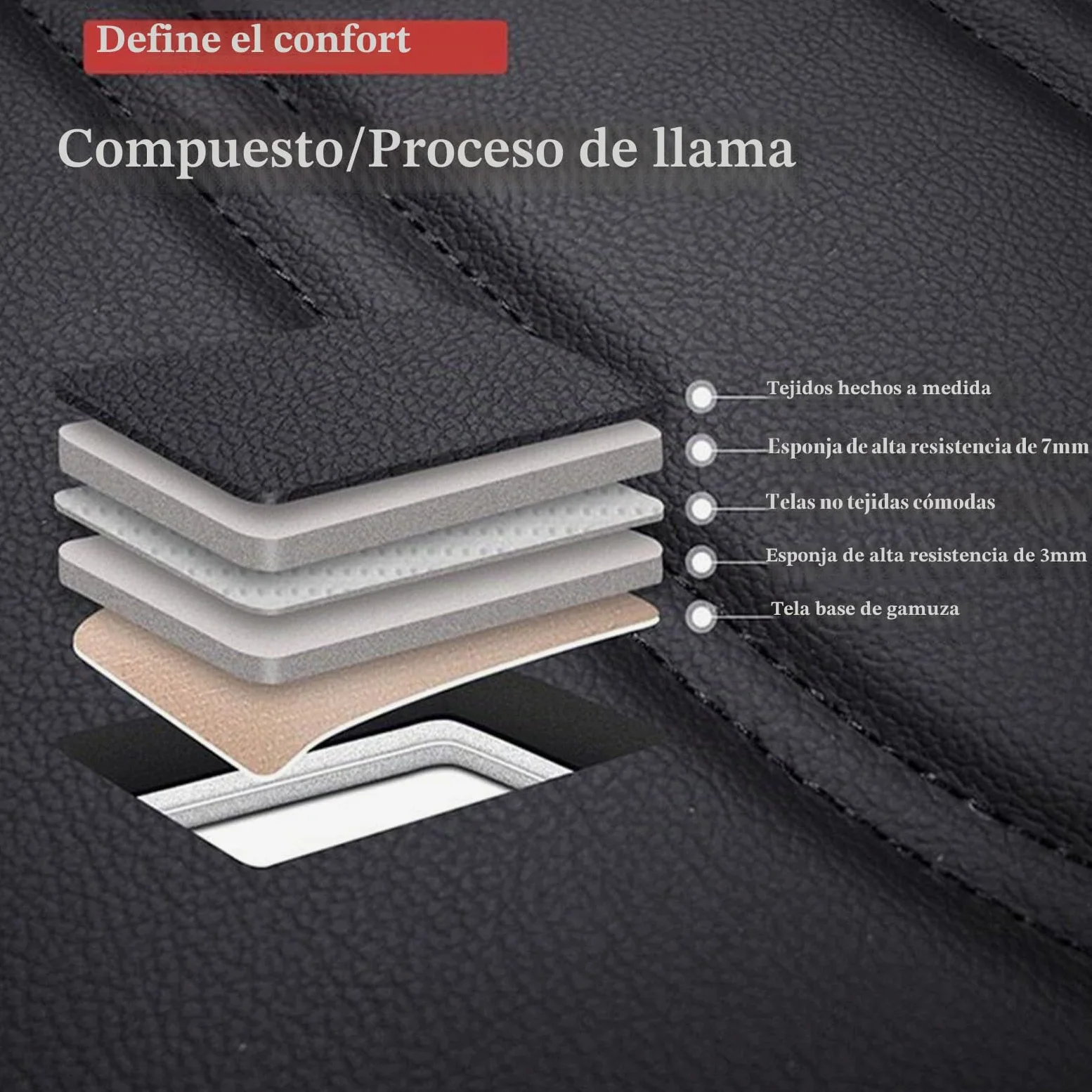 SePkus Funda Asientos Coche para Audi A4 (B6/B7) Avant Cubierta de Asiento,Juego Completo de Protectores de Asiento de Coche de Cuero,Fundas para Asientos Delanteros y Traseros de Coche