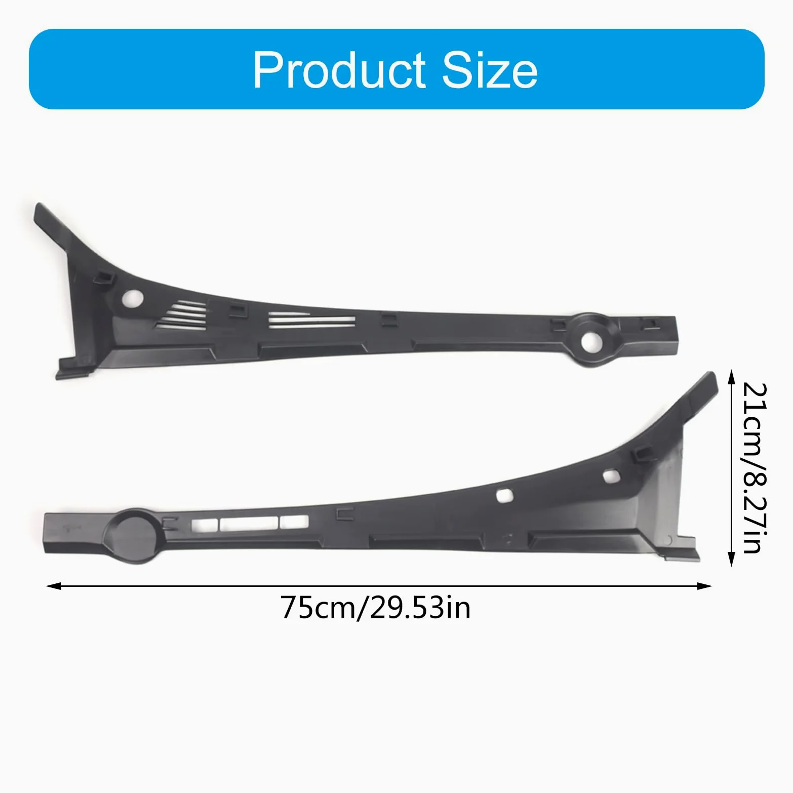 Cubiertas de parabrisas para E36 90-00 51711960843 51711960844 delantero izquierdo y derecho, cubiertas de motor para limpiaparabrisas