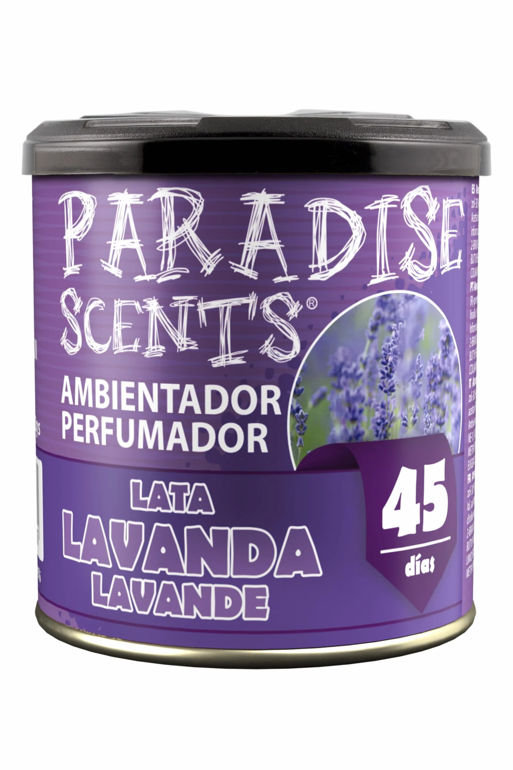 PARADISE SCENTS Paradise PER80132 Perfumador Lata Lavanda, Color Morado, 100 gr