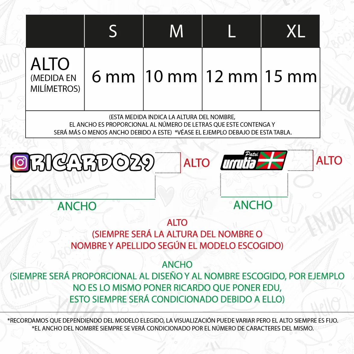 6 x Pegatina Personalizada Bandera España Nombre Vinilo. Adhesivo Impermeable para Bici Moto Casco Botella. Sticker Resistente Personalizable para Superficies Lisas Interiores y Exteriores