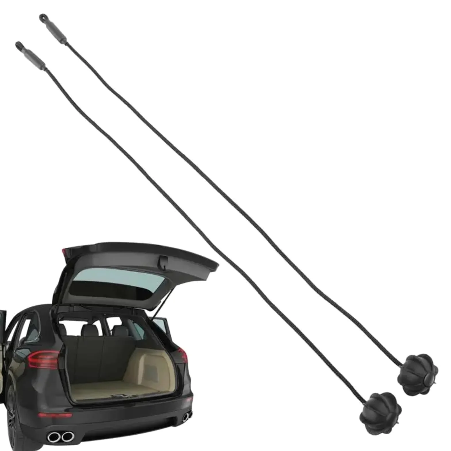 Trasera Maletero Cuerda Compatible con VW para Golf MK6 MK5, 2 Piezas, Cubierta De Cordón para Estantes Traseros, Cuerda para Colgar En El Maletero, Hebilla, Correa De Sujeción