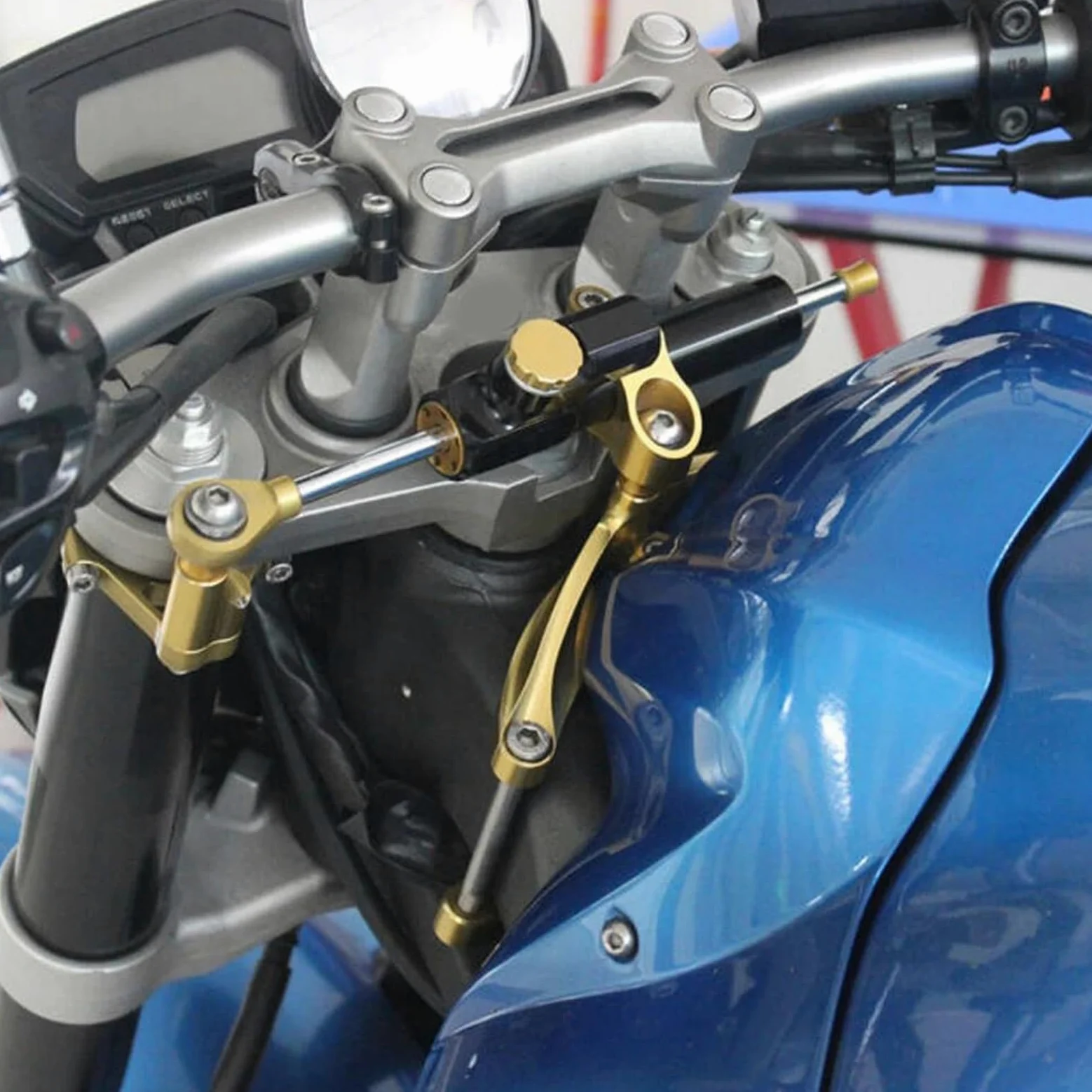 Accesorios De Motocicleta, Juego Soporte Amortiguador Dirección, Estabilizador, Amortiguadores Lineales, Montaje para Yamaha FZ1 FAZER 2006-2015