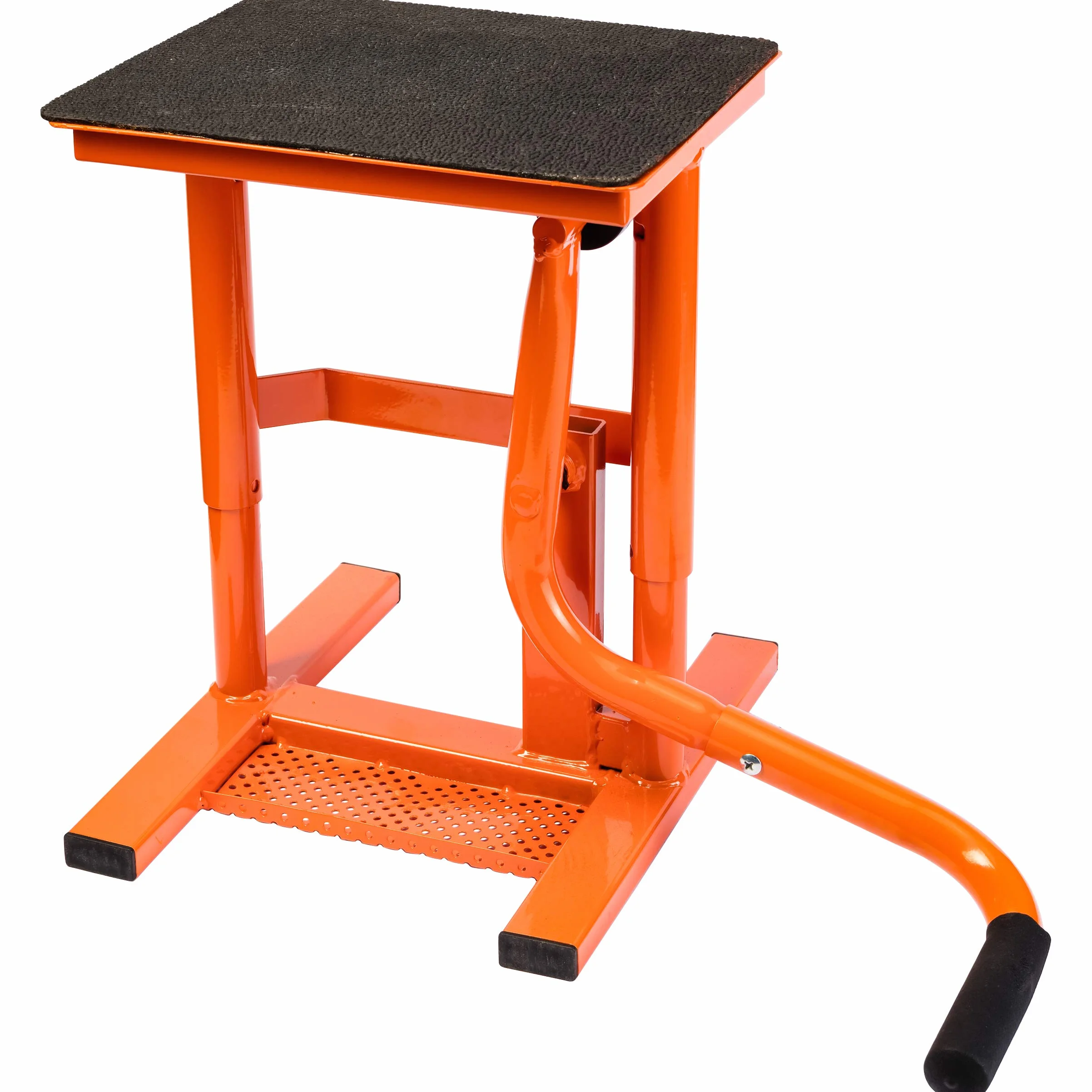 Hi-Q Tools Soporte de Montaje, Soporte de Moto, Elevador de Moto, 25-34cm, Acero, Naranja