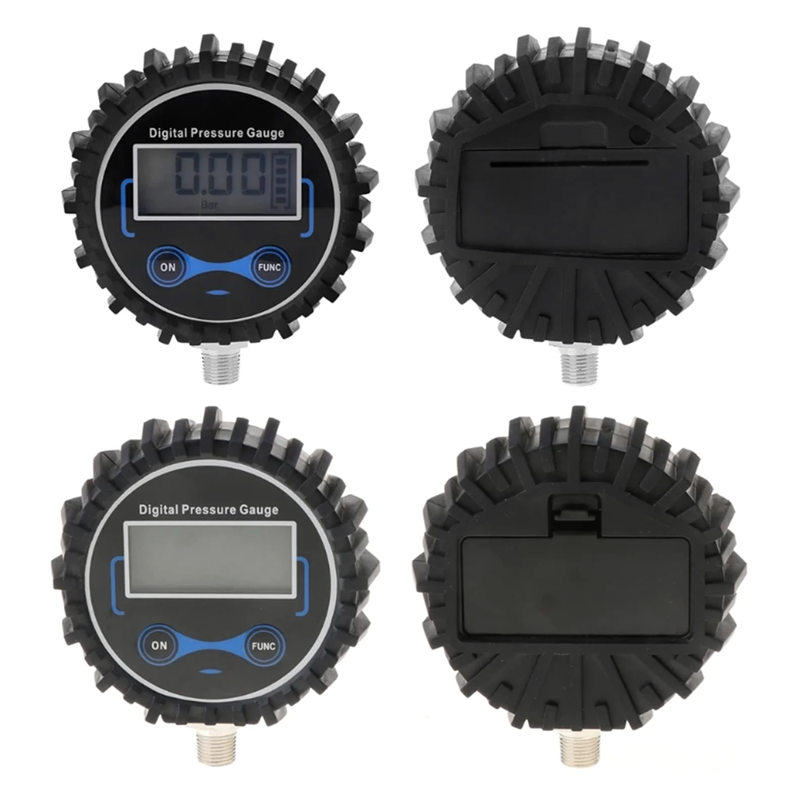Medidor de presión de neumáticos Digital de 0-200 PSI, medidor PSI de Aire para Coche, probador de presión de neumáticos 1/8 NPT