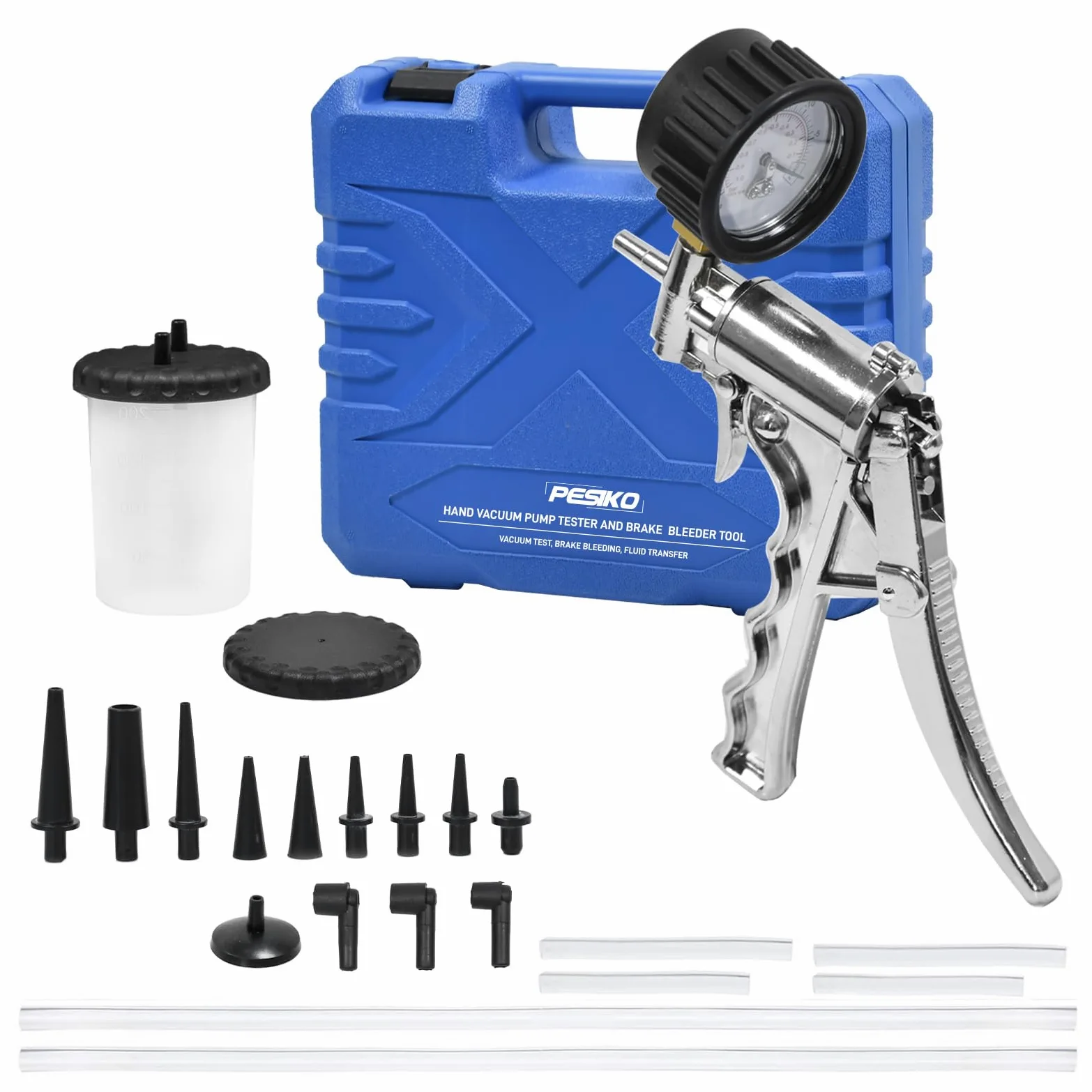 Kit de Purga de Freno de Mano para una Persona, Kit de Ajuste de Purga de Embrague de Freno de Metal Fundido a presión de Zinc para Purga de Frenos y probador automotriz