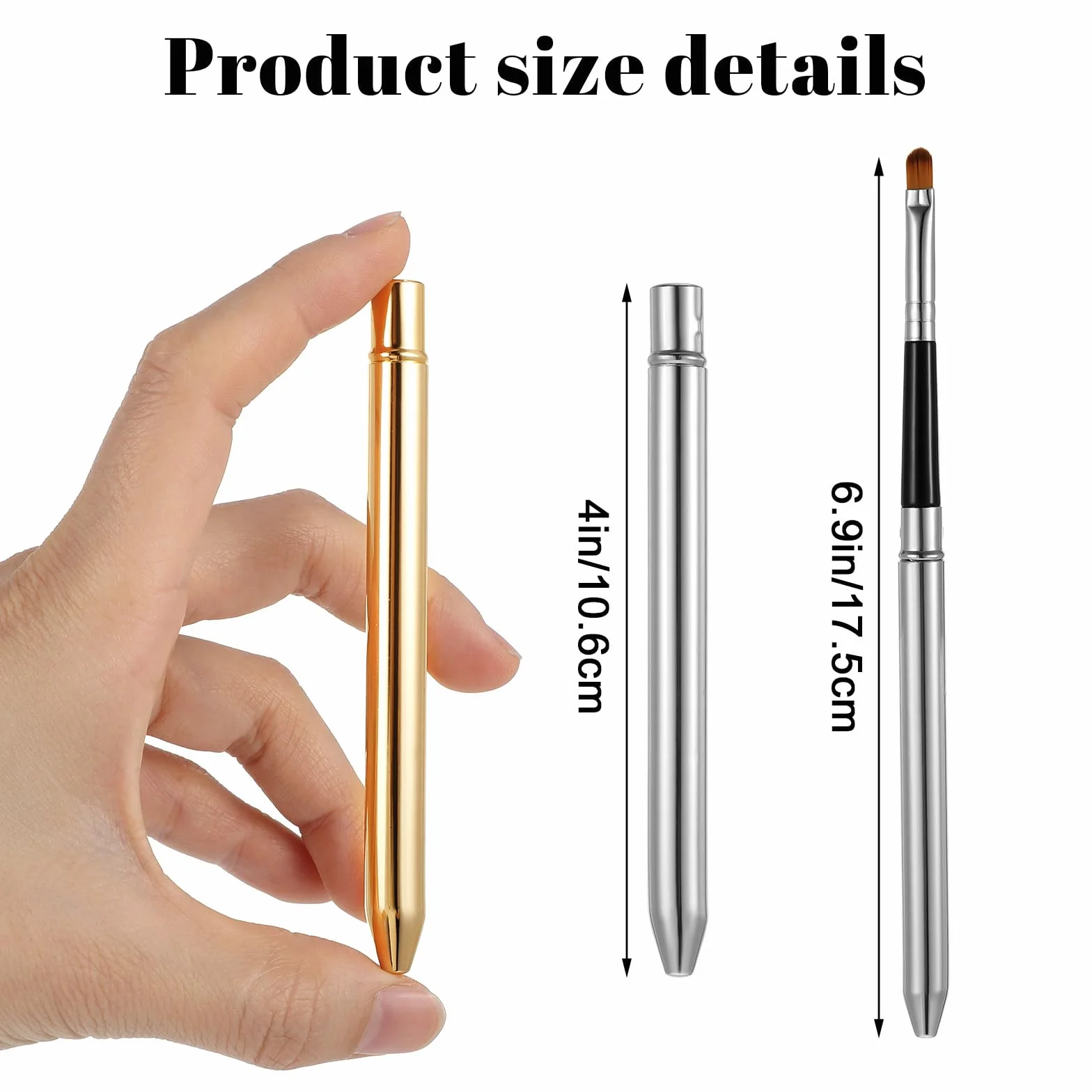 Kit de brochas aplicadoras de labios para delineador, varillas brillantes, herramientas cosméticas profesionales de viaje