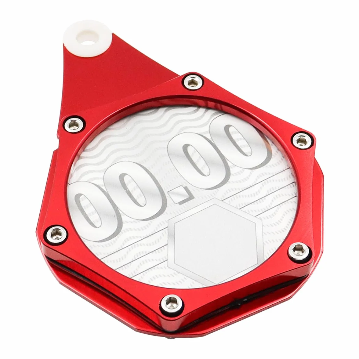 Soporte de Disco de impuestos Aleación de Aluminio Soporte de Disco de impuestos de Motocicleta Soporte de Permiso de Motocicleta -Rojo