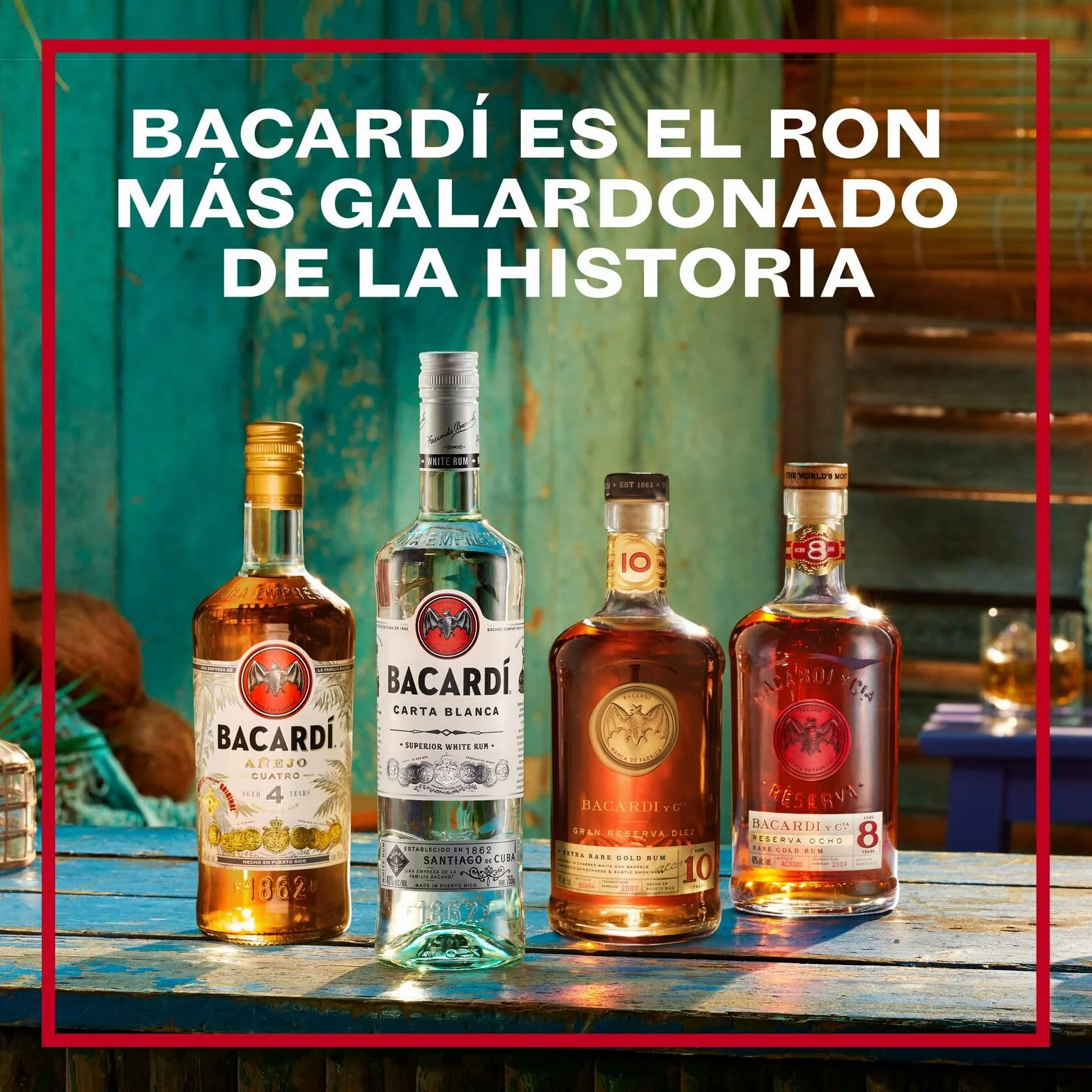 BACARDÍ Carta Blanca Ron Blanco Superior 37,5% ALC. 1 L Ron Caribeño Icónico
