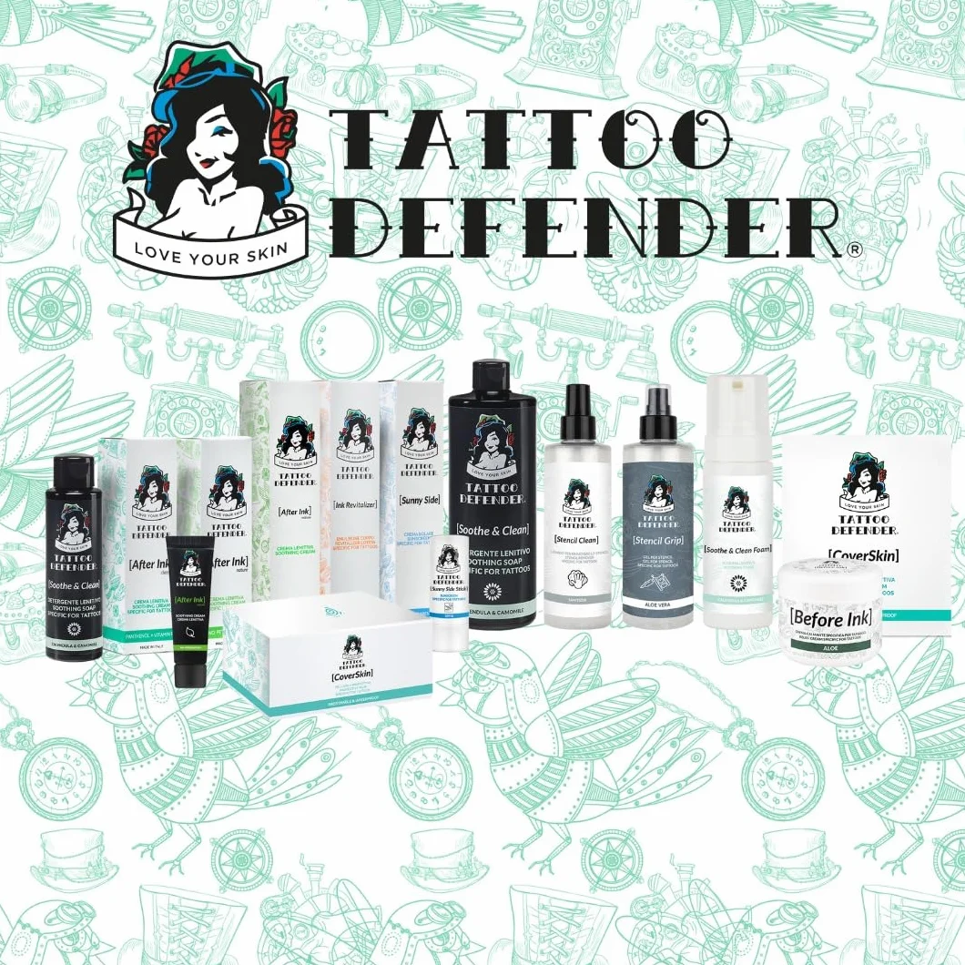 Tattoo Defender After Ink Classic 50 ml Crema Calmante y Hidratante para Tatuajes con Ácido Hialurónico