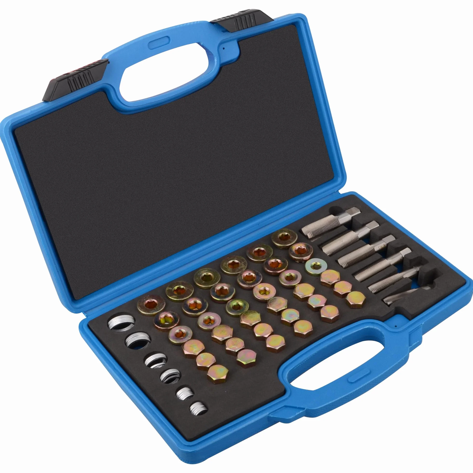 DAYUAN 114 piezas Kit de reparación de rosca para tanque de aceite con tornillos de drenaje M13 x 1,25 | M13 M15 M17 M20 M22 x 1,5