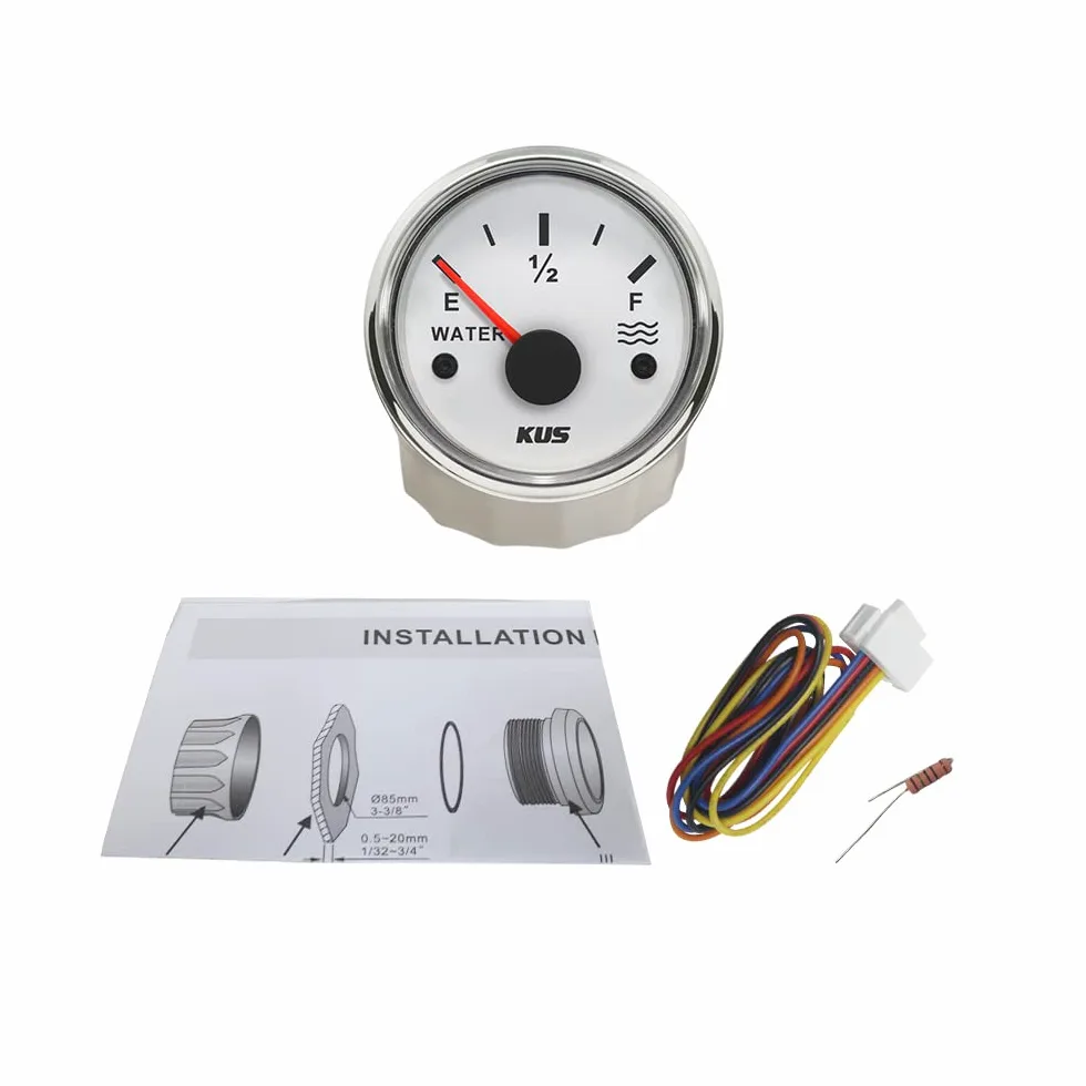 Kus impermeable medidor de nivel de agua indicador 0 – 190ohm 52 mm (2 ")
