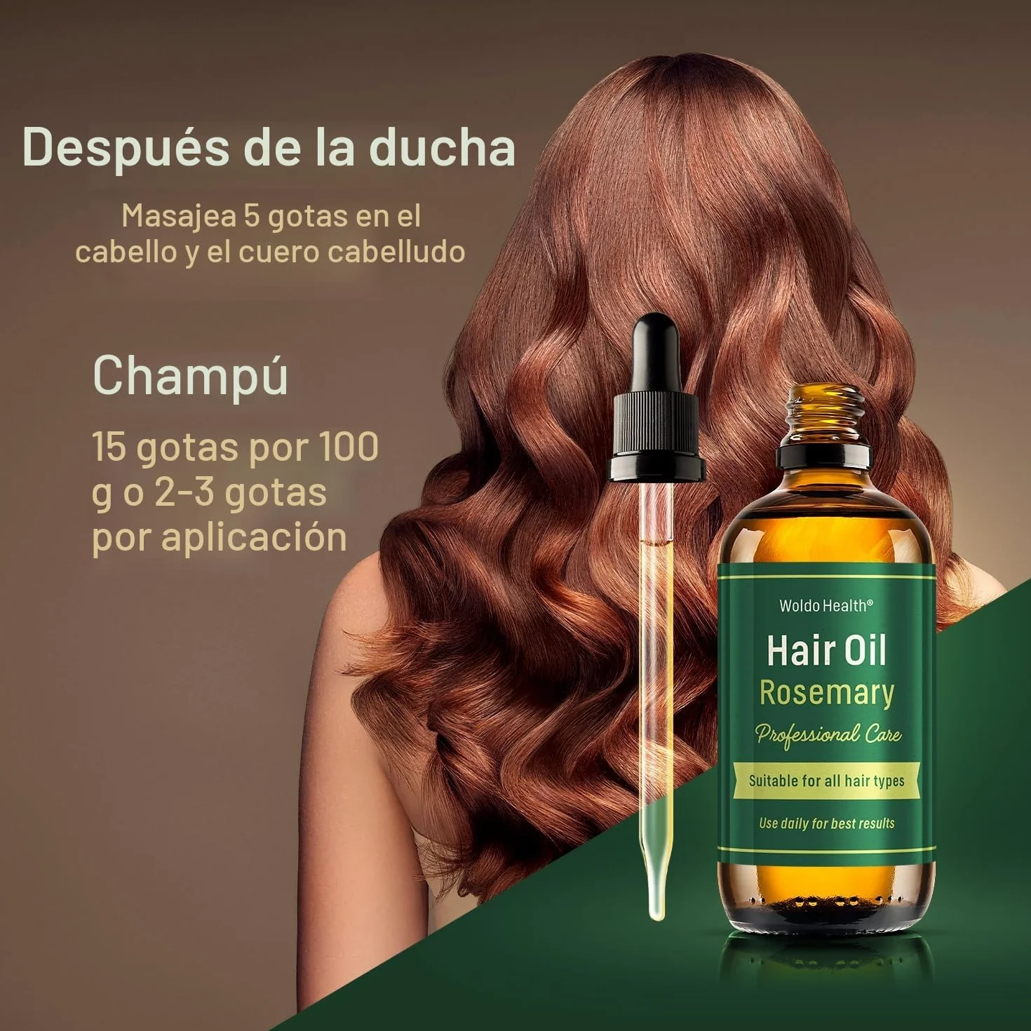 Aceite de Romero para el Cabello con Biotina y Vitamina E 100ml