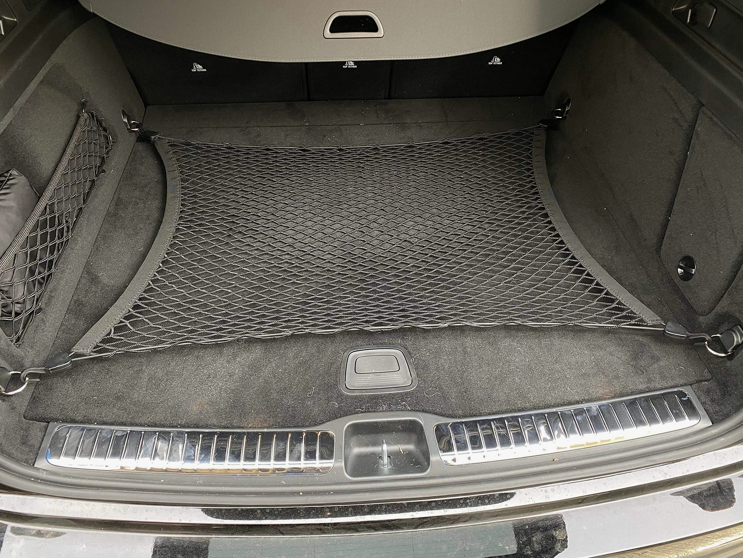 Red de Carga de Malla elástica para Maletero de automóvil Estilo Piso para Mercedes-Benz GLE W167 2020-2024 - Organizadores y Almacenamiento de Maletero Red de Equipaje para SUV - El