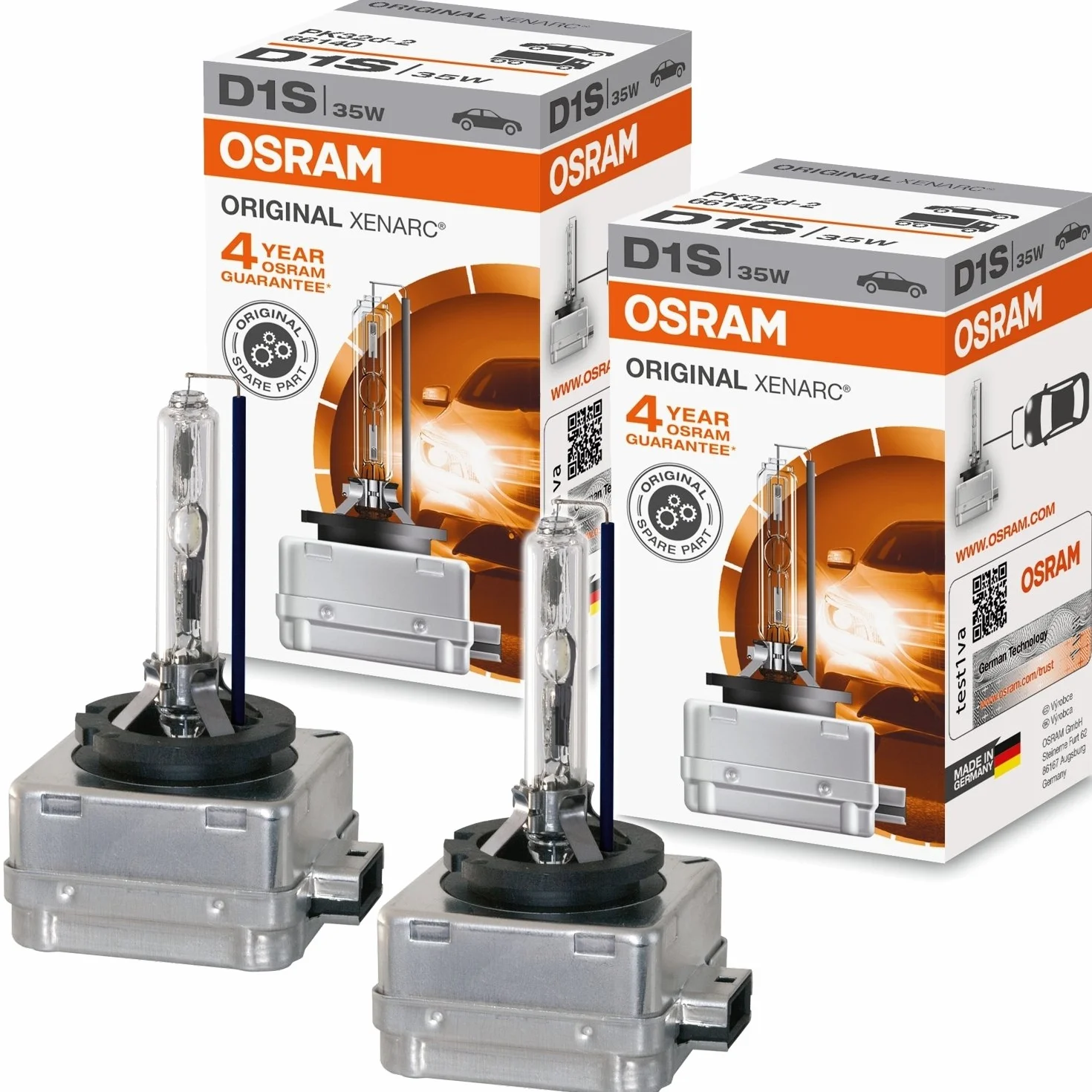 2 piezas Xenarc original 35 W PK32d-2 de Osram D1S 66140