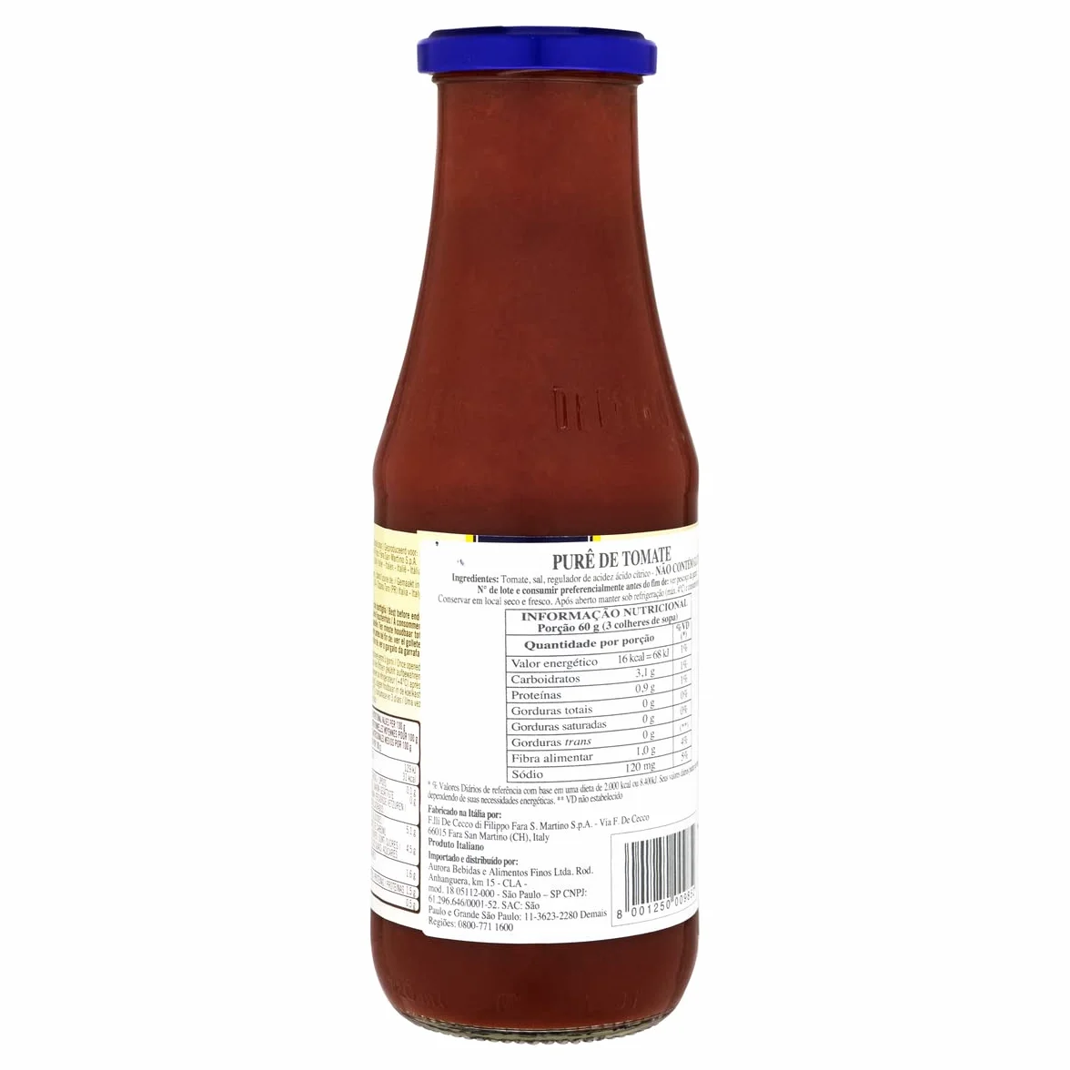 De decco Puré de tomates Estilo clasico 669 ml Italia