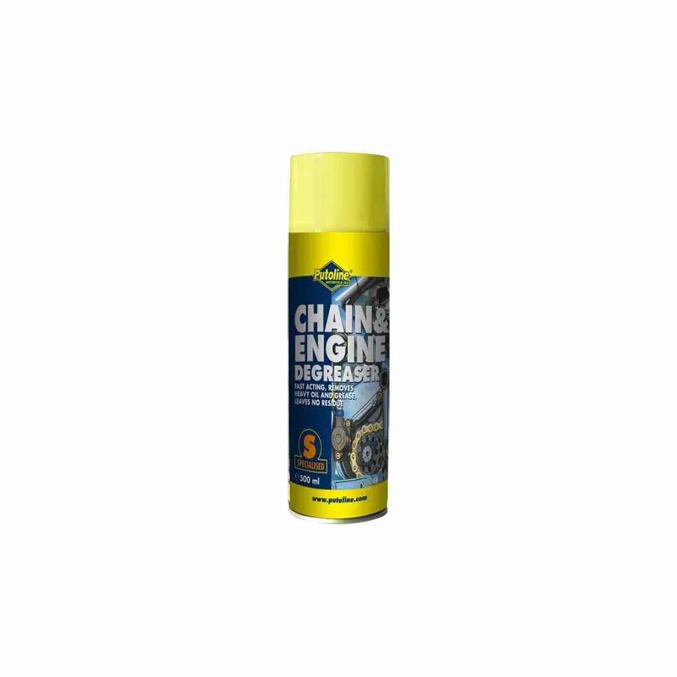 Putoline Chain & Engine degr easer, cadenas de motor y limpiador 500 ml spray
