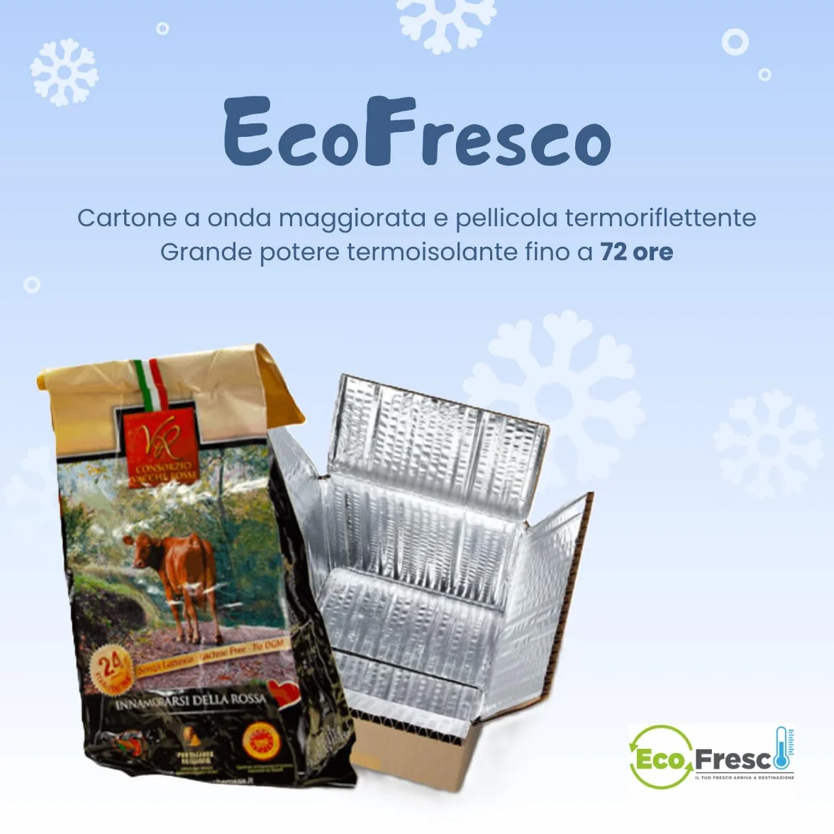 Parmigiano Reggiano DOP Vacche Rosse 24 Mesi 1 kg EcoFresco
