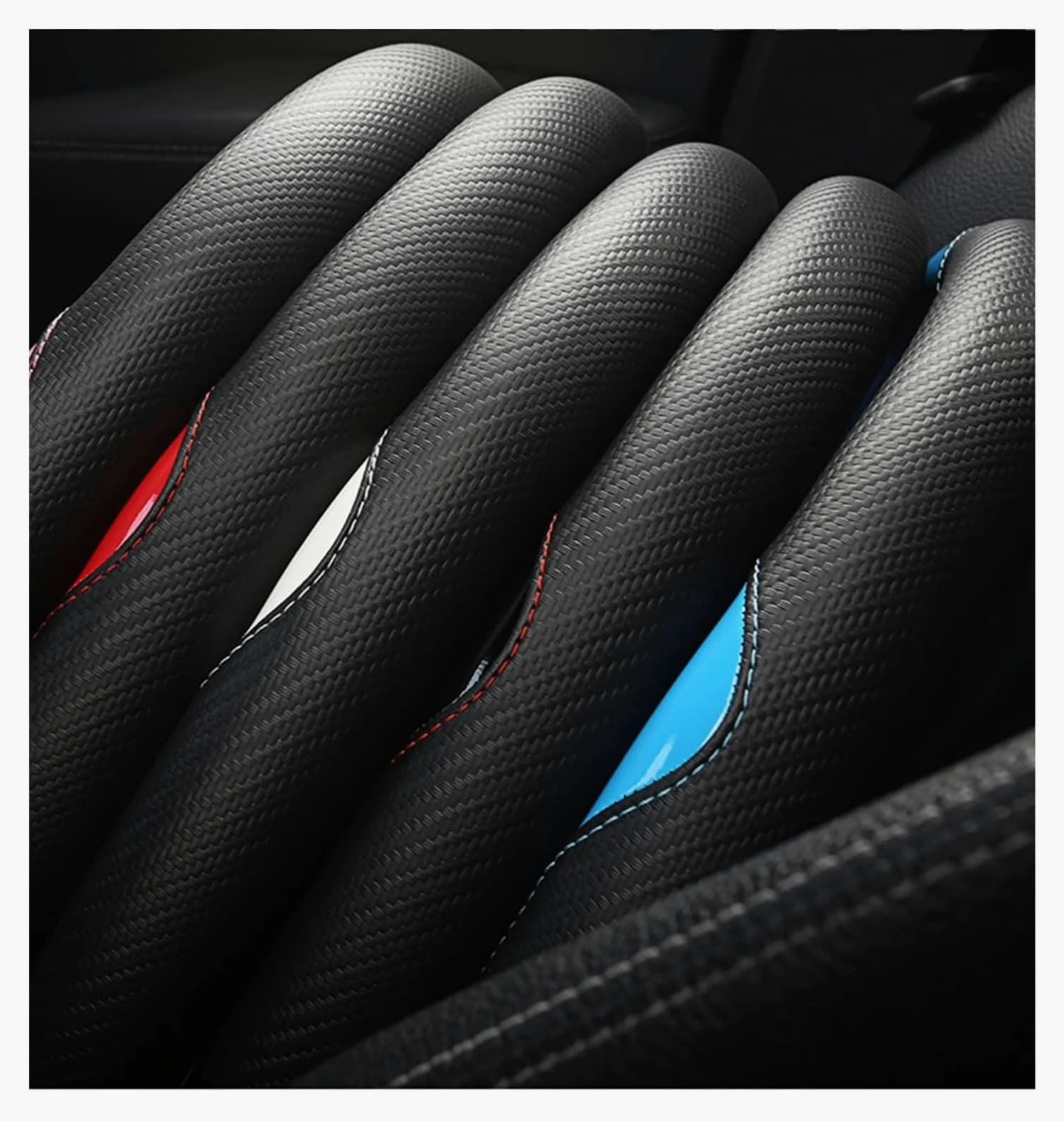 Funda Protectora para Volante de Coche A1 A3 A4 A5 A6 A7 A8 Q2 Q3 Q5 Q7 Q8 Accesorios para Coche Funda para Volante de Coche 38cm