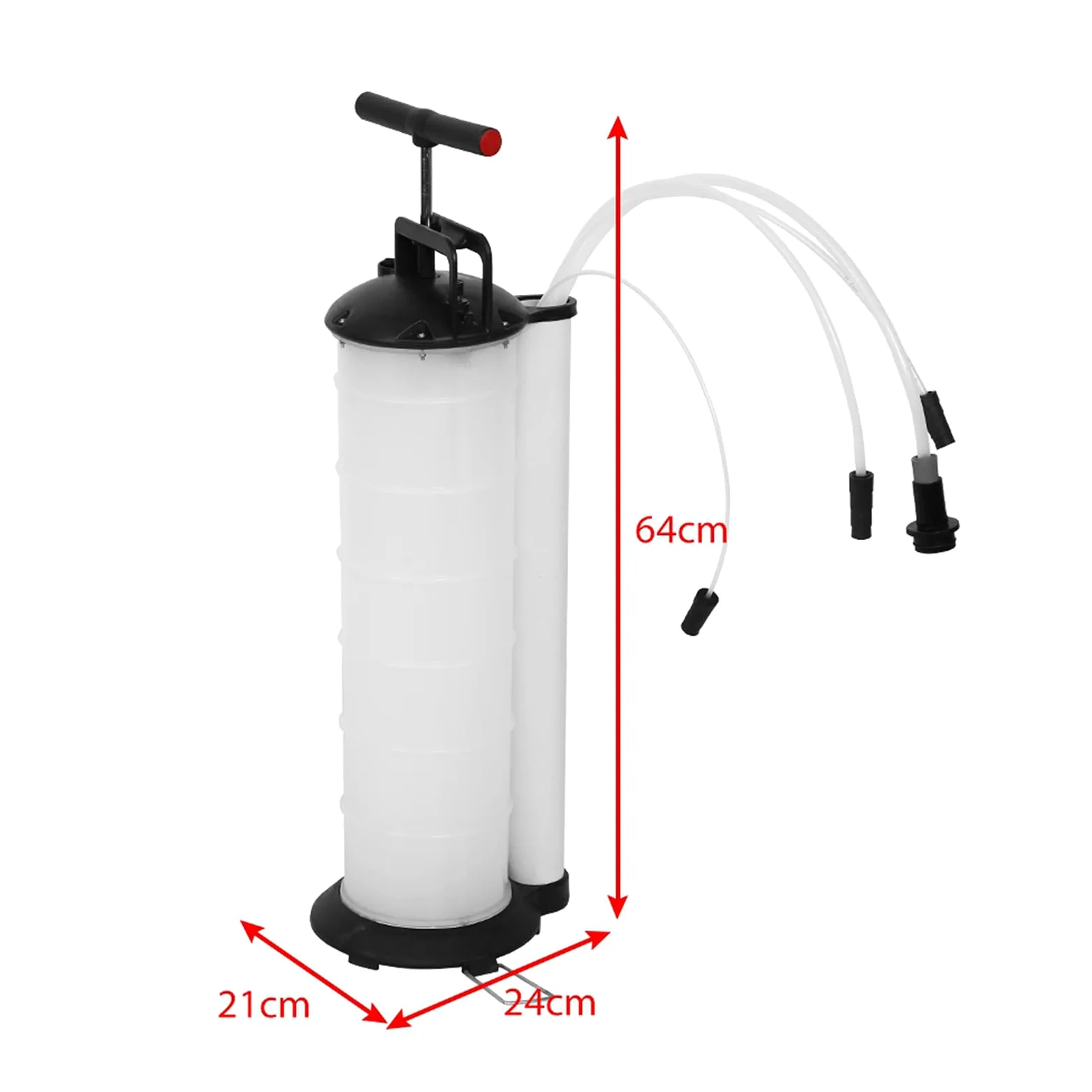 Brrnoo Bomba de Succión Manual de 7 litros para Extracción de Aceite de Motor Bomba de Transferencia de Fluidos Compacta con Tubos Versátiles Ideal para Automóviles y Motores Marinos