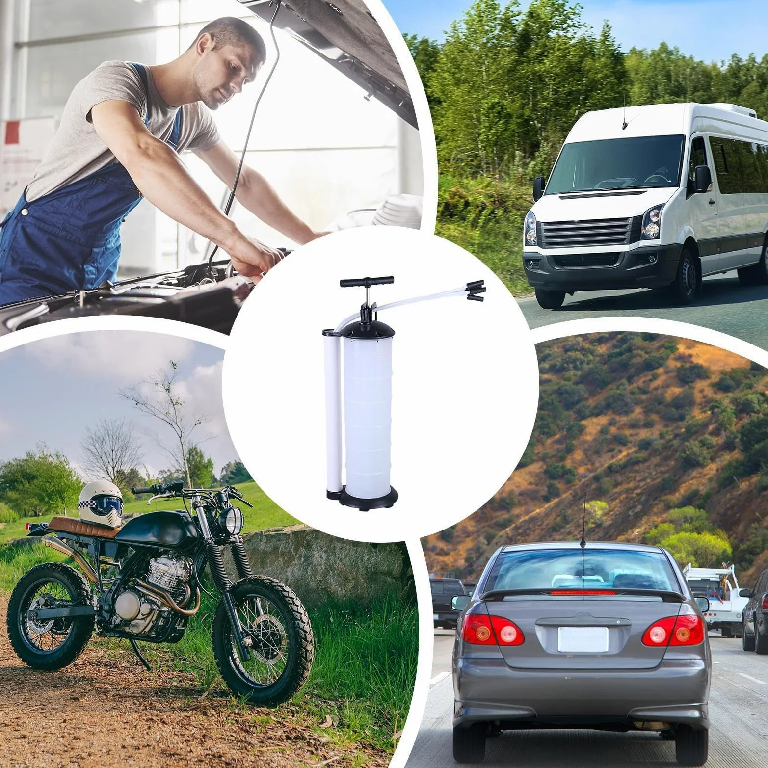 Bomba de fluido, bomba de transferencia de fluidos Extractor manual de y | Bomba de anti-lok de alta resistencia portátil Handheld Hand-Bread Duty-Duty, 7L Gran capacidad para Marine Automotriz