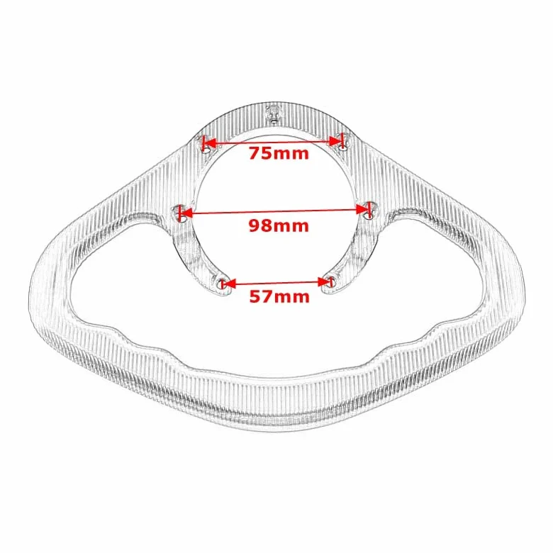 VACSAX Asas de Mano for pasajeros, manija de Barra de Agarre de Tanque for Honda CBR 600RR CBR600RR 600RR 2003-2013 2004 2005 2006 2007 2008 2009 F5 (Color : Black)
