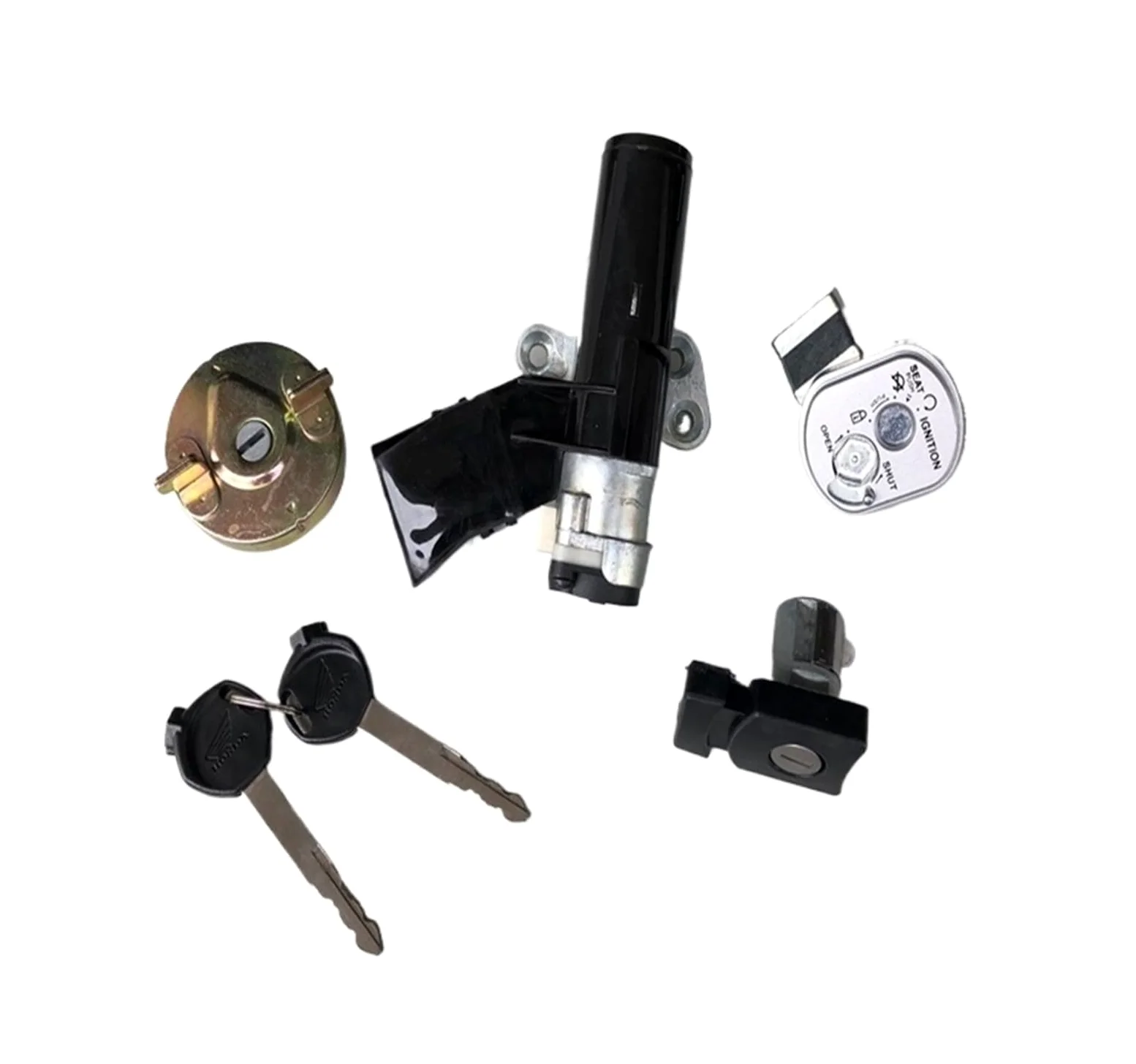 Ajuste Para Honda NHX110 SCR110 LEAD 110 GFM 110cc Motocicleta Bloqueo Completo Interruptor De Llave Encendido Conjunto Asiento Cerradura de encendido con llaveJuego