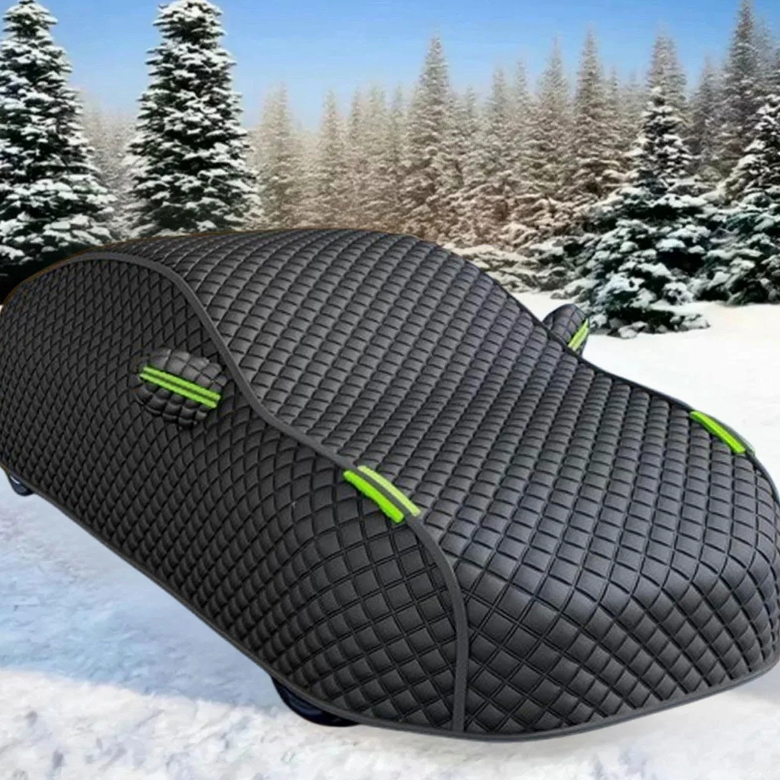 Funda Coche Antigranizo para Ope-l Antara Cubierta para Coche Exterior Reforzada Antigranizo Impermeable Tira Reflectante Algodón Grueso Antipolvo Rasguño