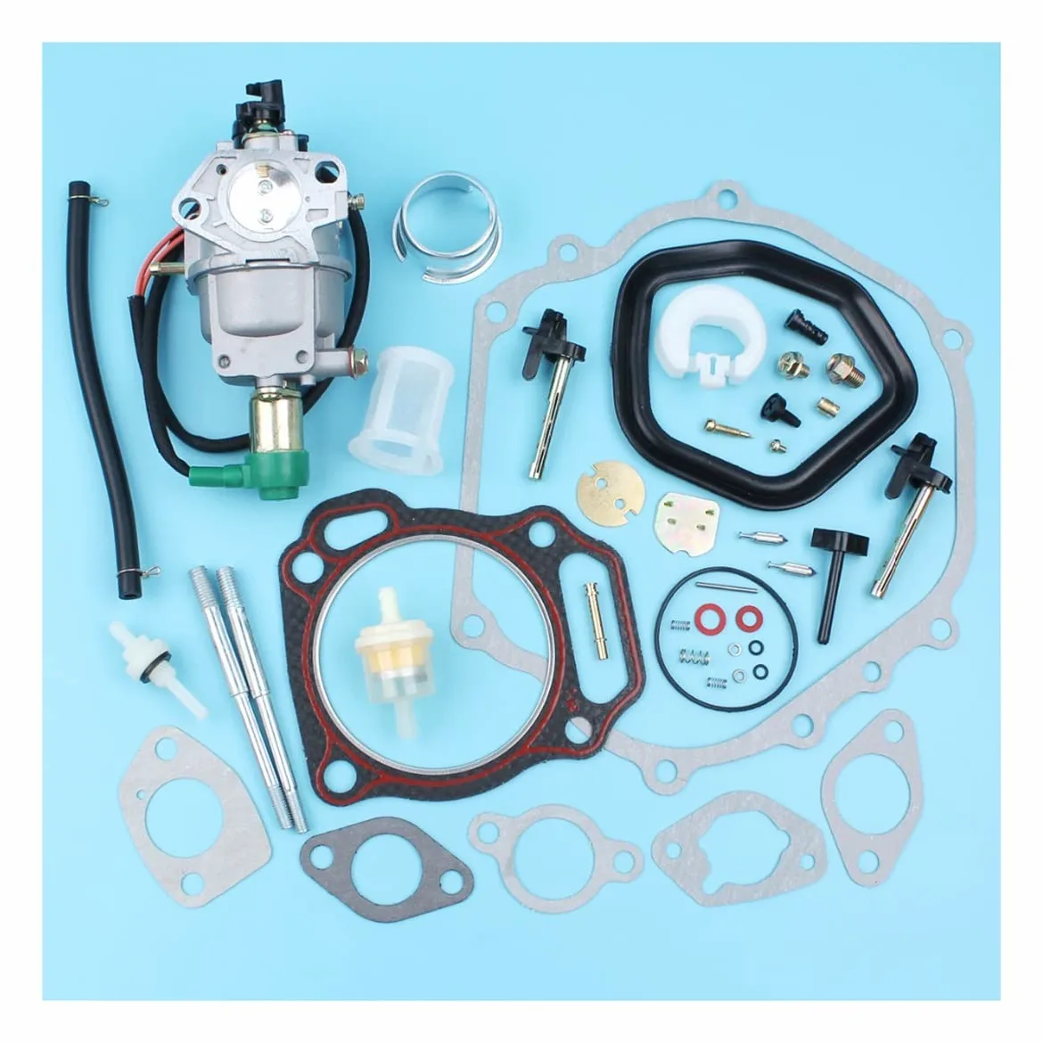 Kit de carburador Kit de Junta de reparación del carburador del generador for GX390 190F 13HP GX340 11HP 188F Motor de alimentación Carberature