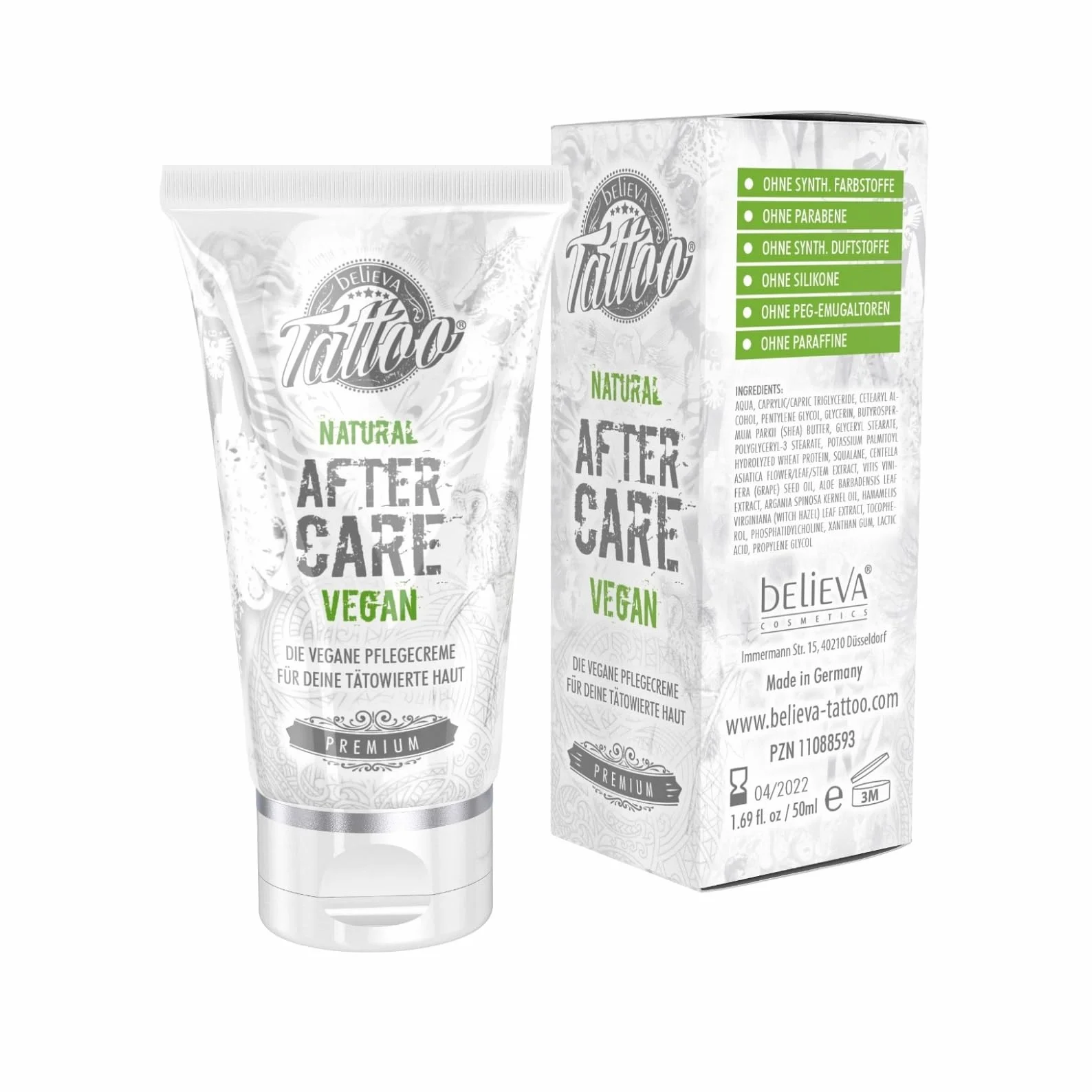 Believa Crema Cuidado Tatuaje Vegano 50ml