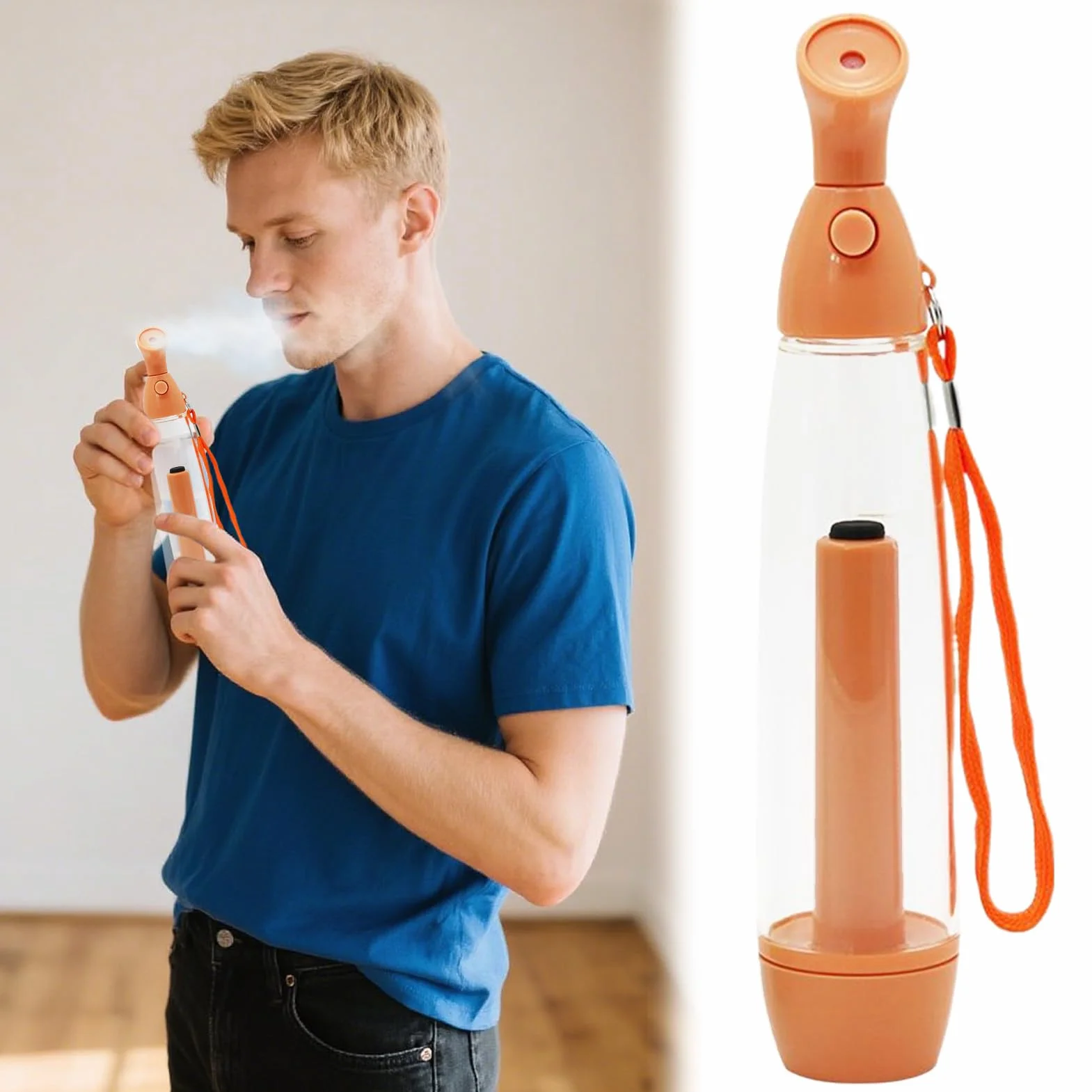Nebulizador de Agua Spray Portátil Refrescante Pulverizador 2 Piezas Sin Baterías