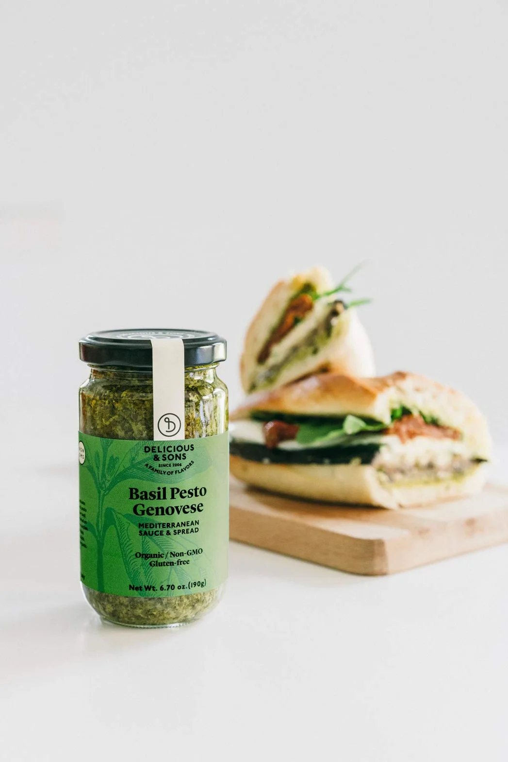 Delicious & Sons Salsa Pesto Genovese Italiana Ecológica 190g
