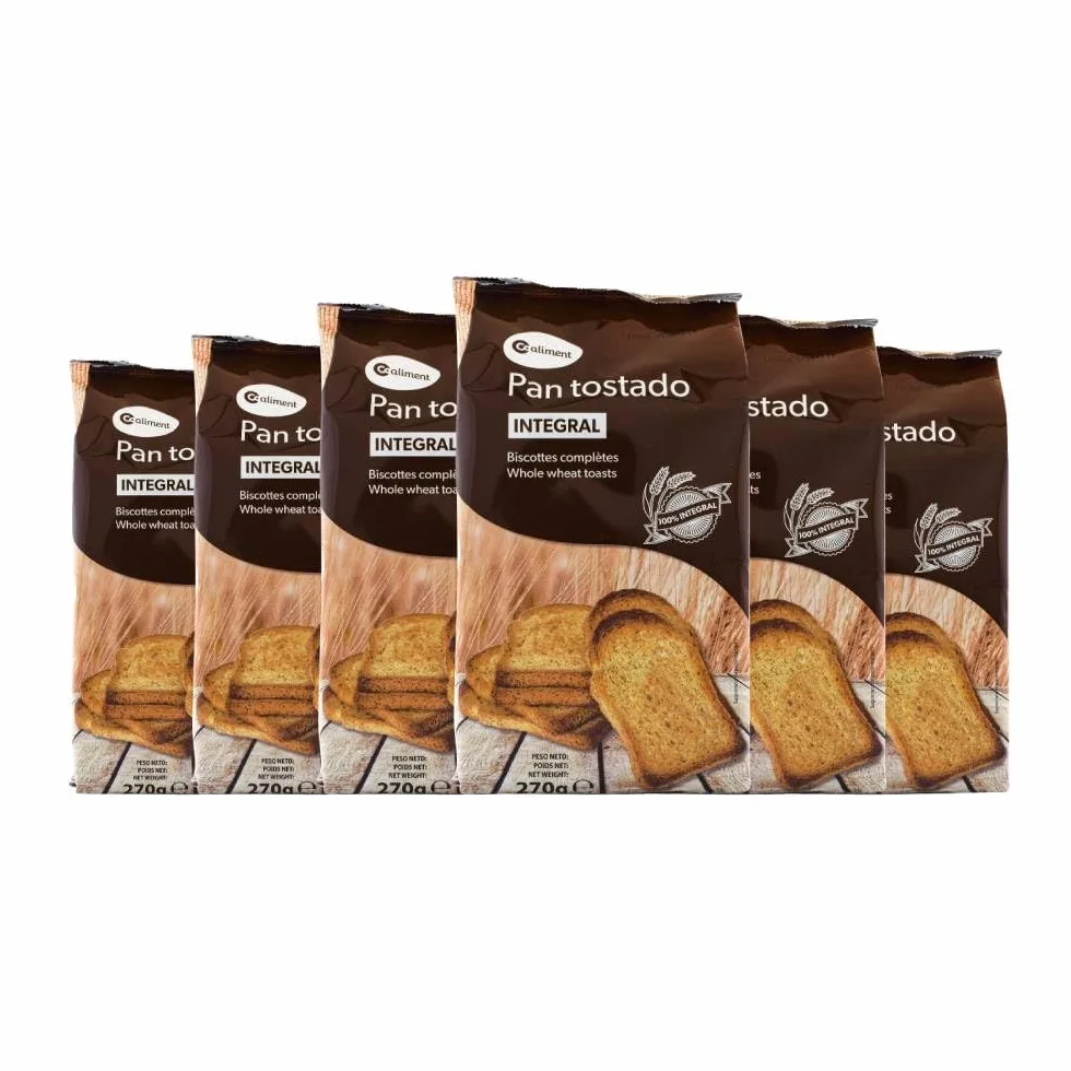 Pan tostado integral Coaliment 270 g pack de 6