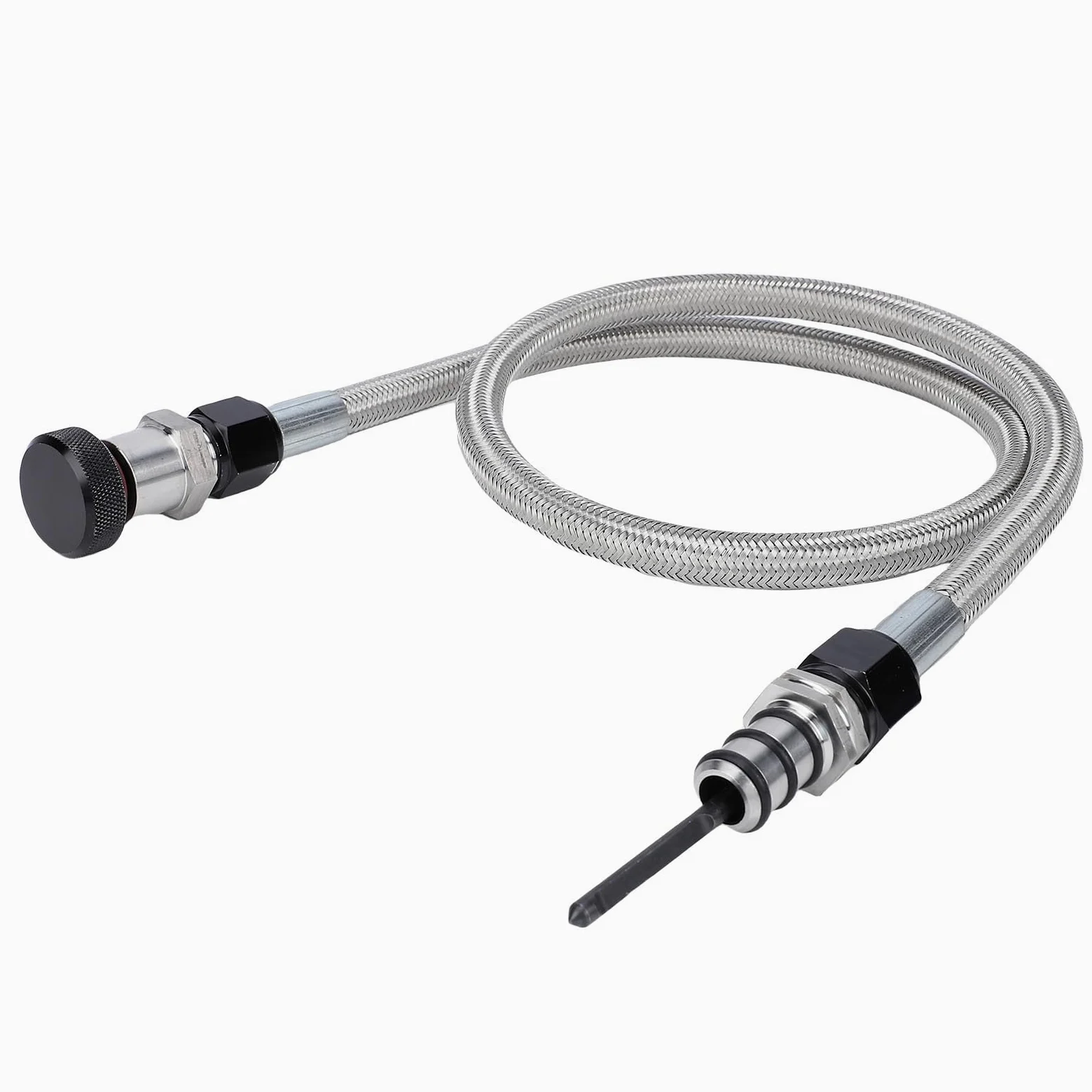 Naroote Varilla Medidora de Transmisión Automática de Aluminio, Reemplazo de Varilla Medidora de Líquido de Transmisión con Bloqueo, de de 8 Velocidades con Compatibilidad 8L90E, 8L45E, Ideal para