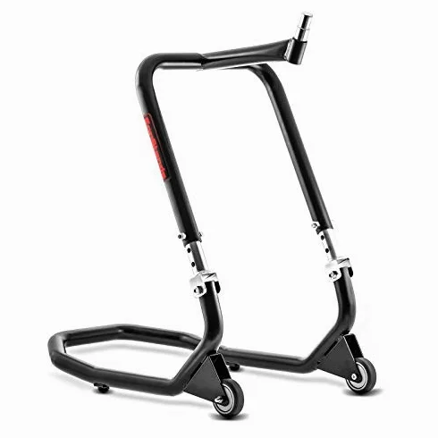 Caballete Moto Delantero a tija ConStands V5 Negro con Pin 21mm
